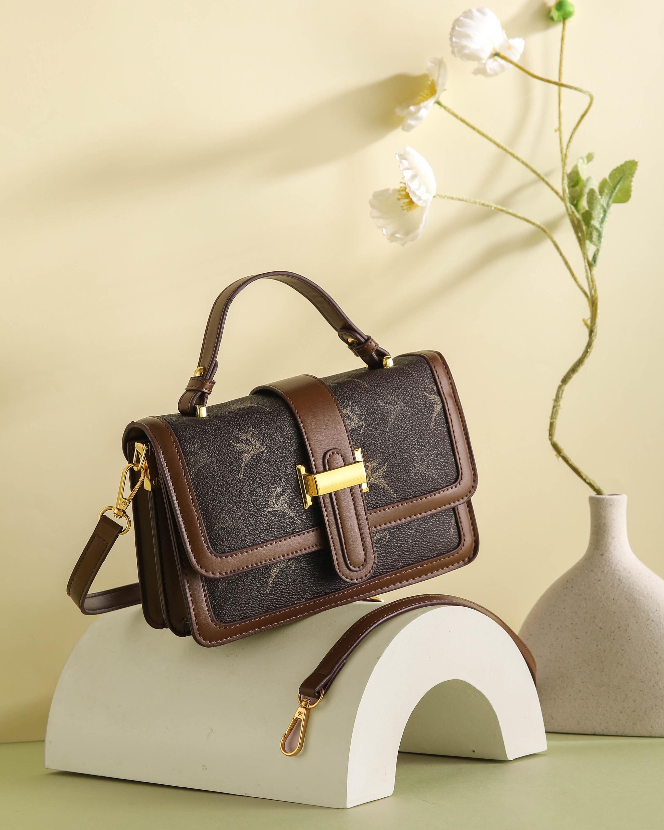 Brown Women Sling Bag Trendy Stylish Crossbody-image-41