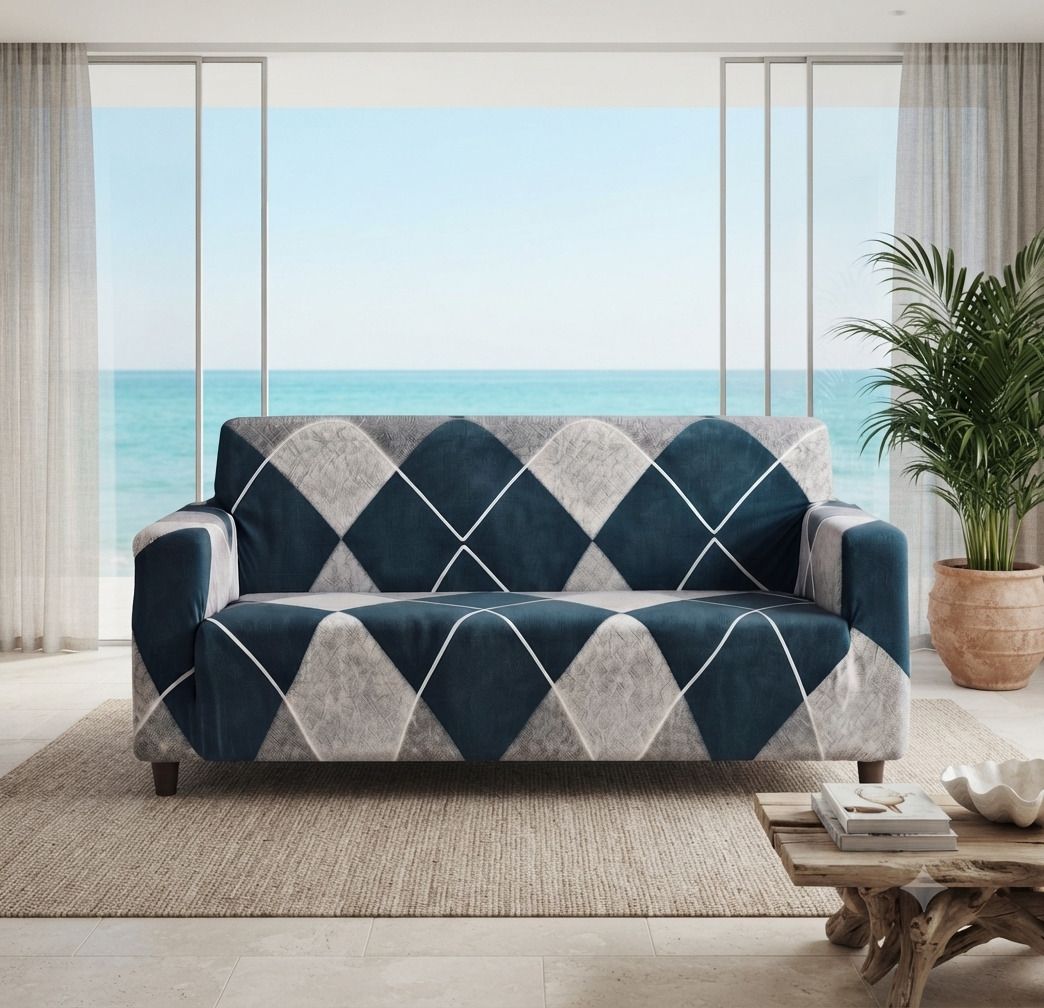 softia Polycotton 3 Seater Sofa Geometric Cover-picture-12