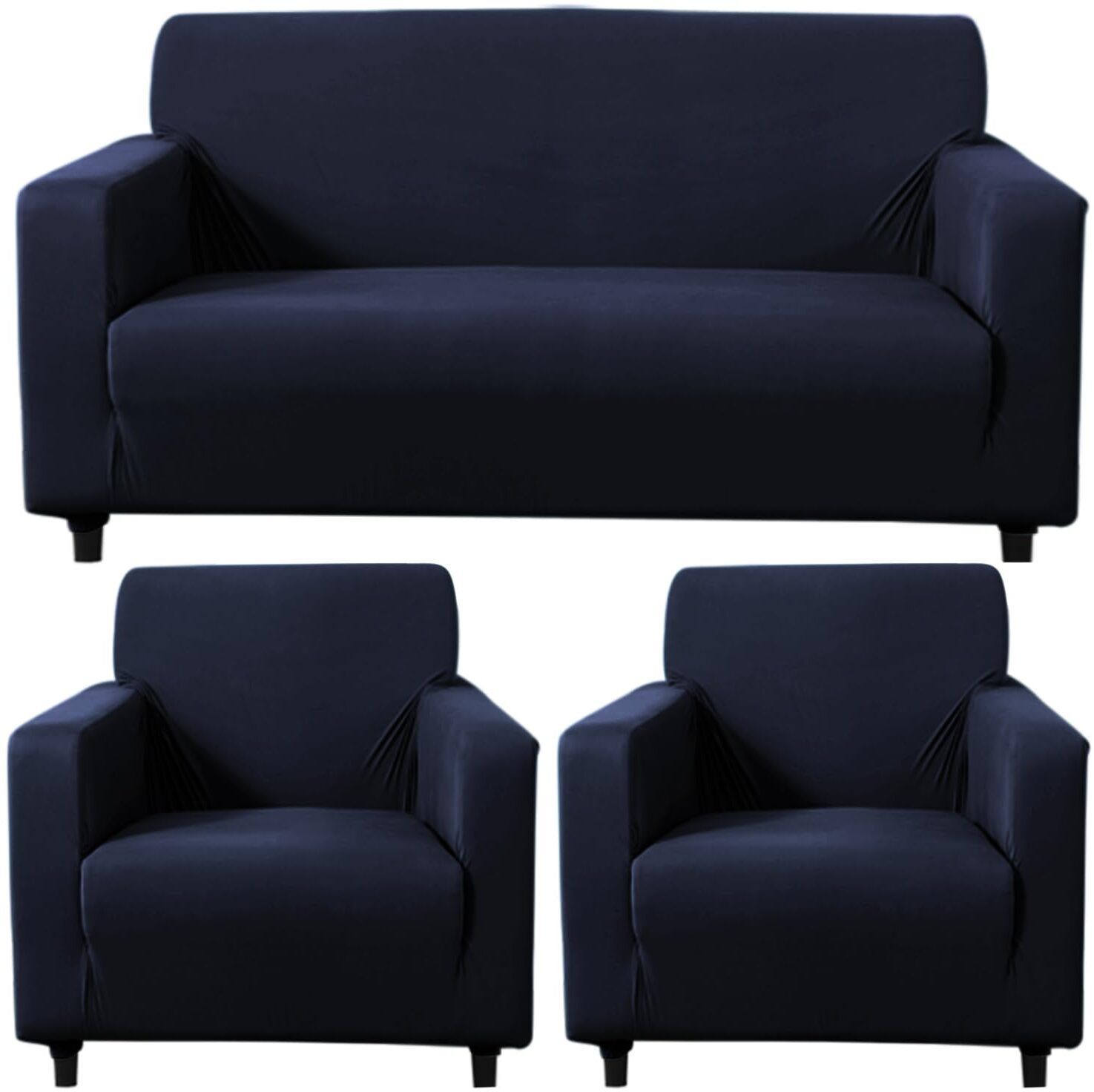 Polyester 3+1+1 Seater Sofa Floral Cover-image-5