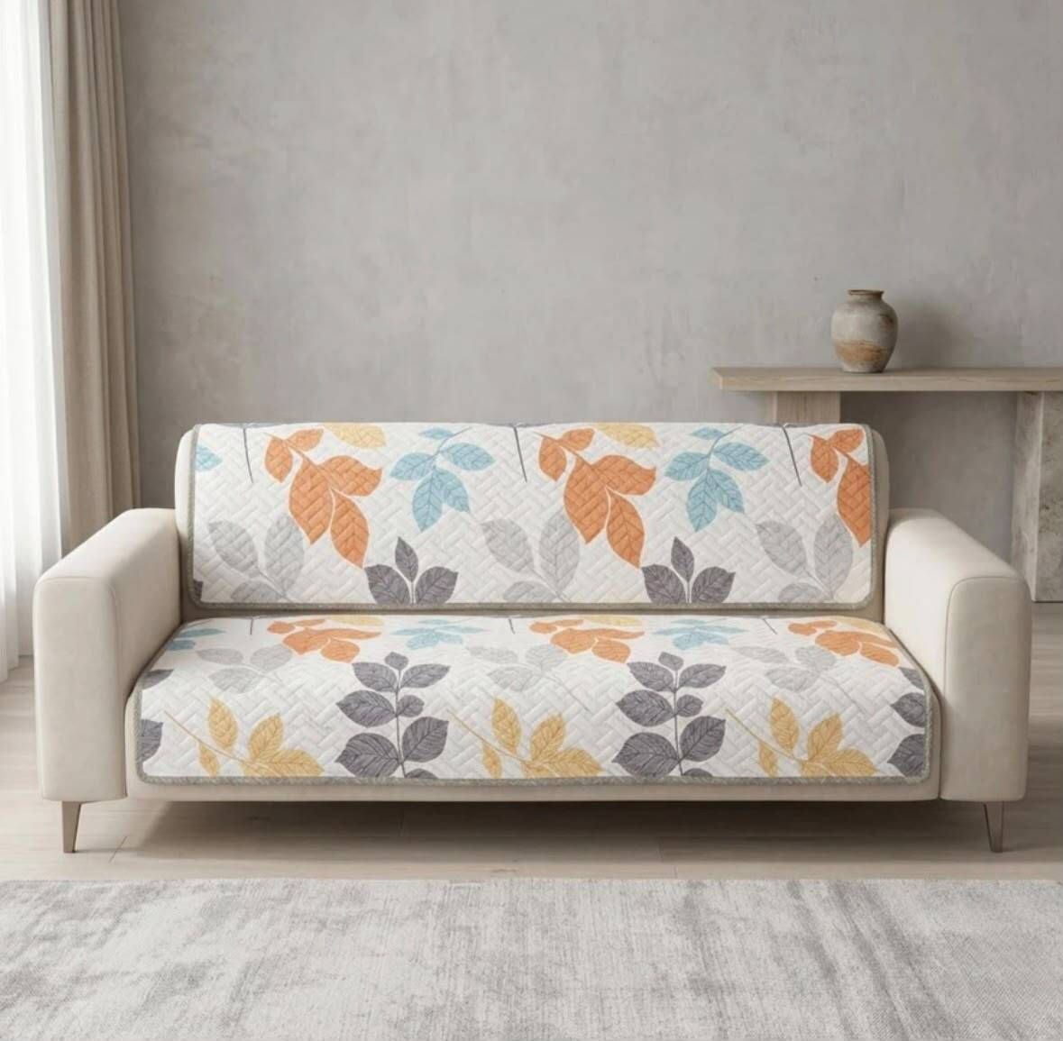 Velvet 3 Seater Sofa Printed Cover-image-35
