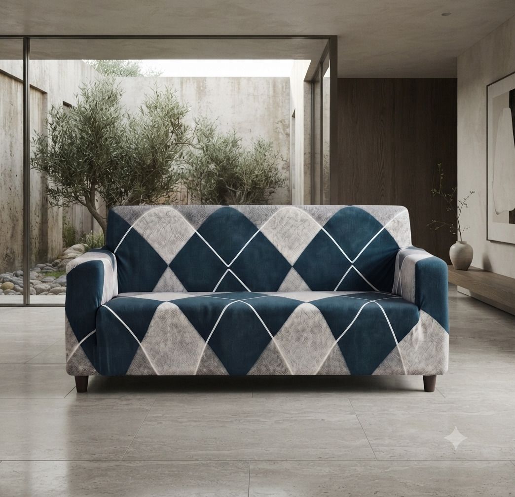 softia Polycotton 3 Seater Sofa Geometric Cover-picture-17