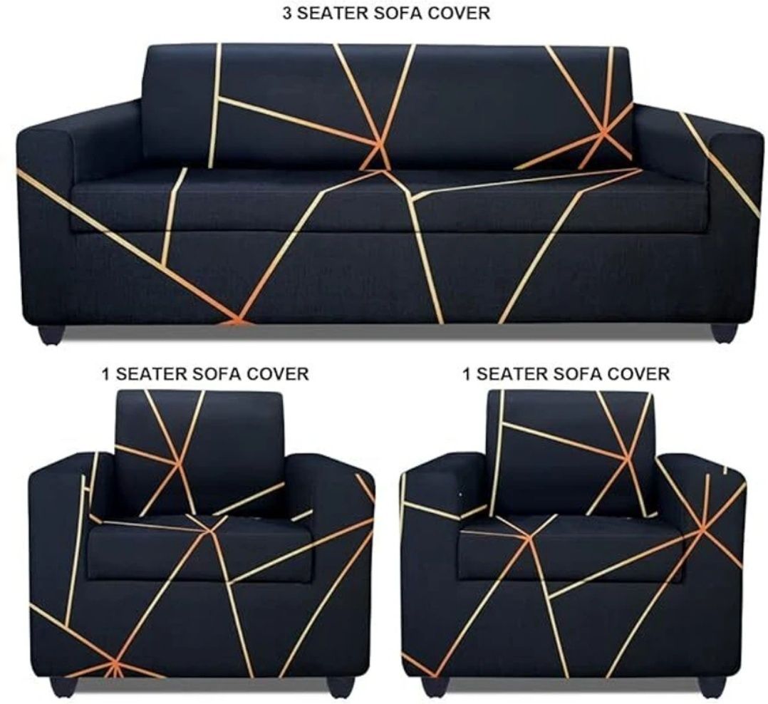 Polyester 3+1+1 Seater Sofa Floral Cover-image-48