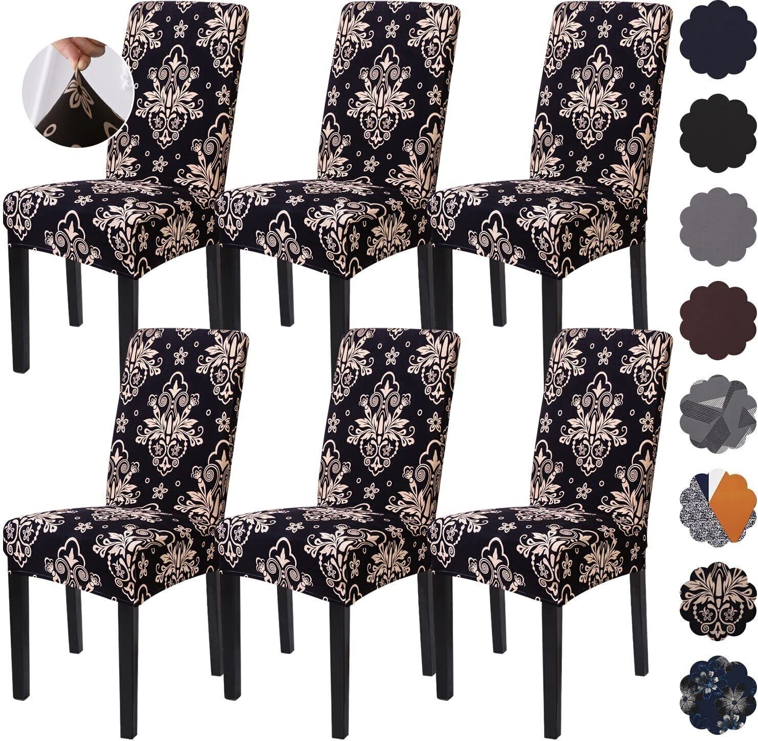 quirkyhub Polycotton Geometric 6 Seater Chair Cover-picture-27