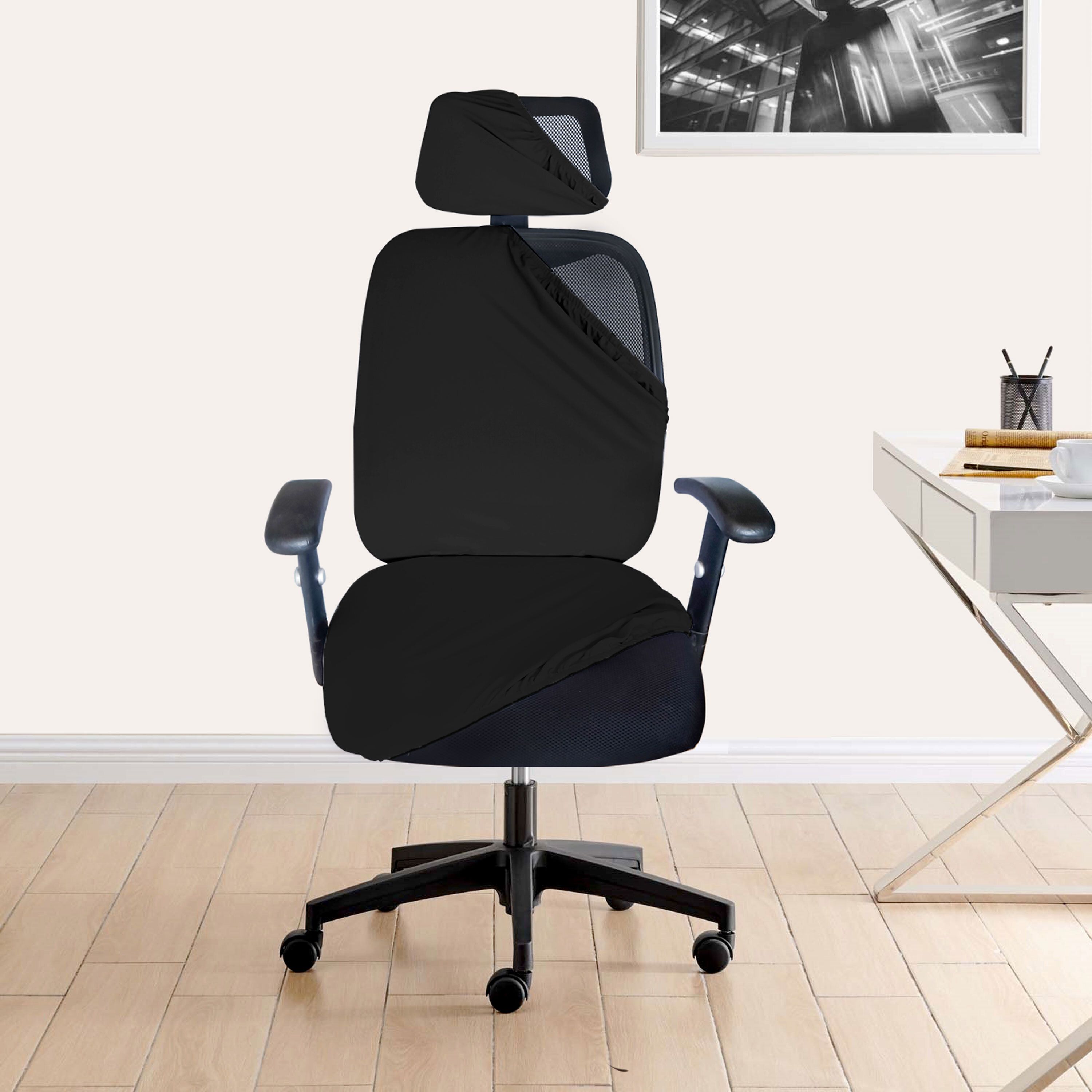 lazi Polycotton Plain 1 Seater Chair Cover-picture-26