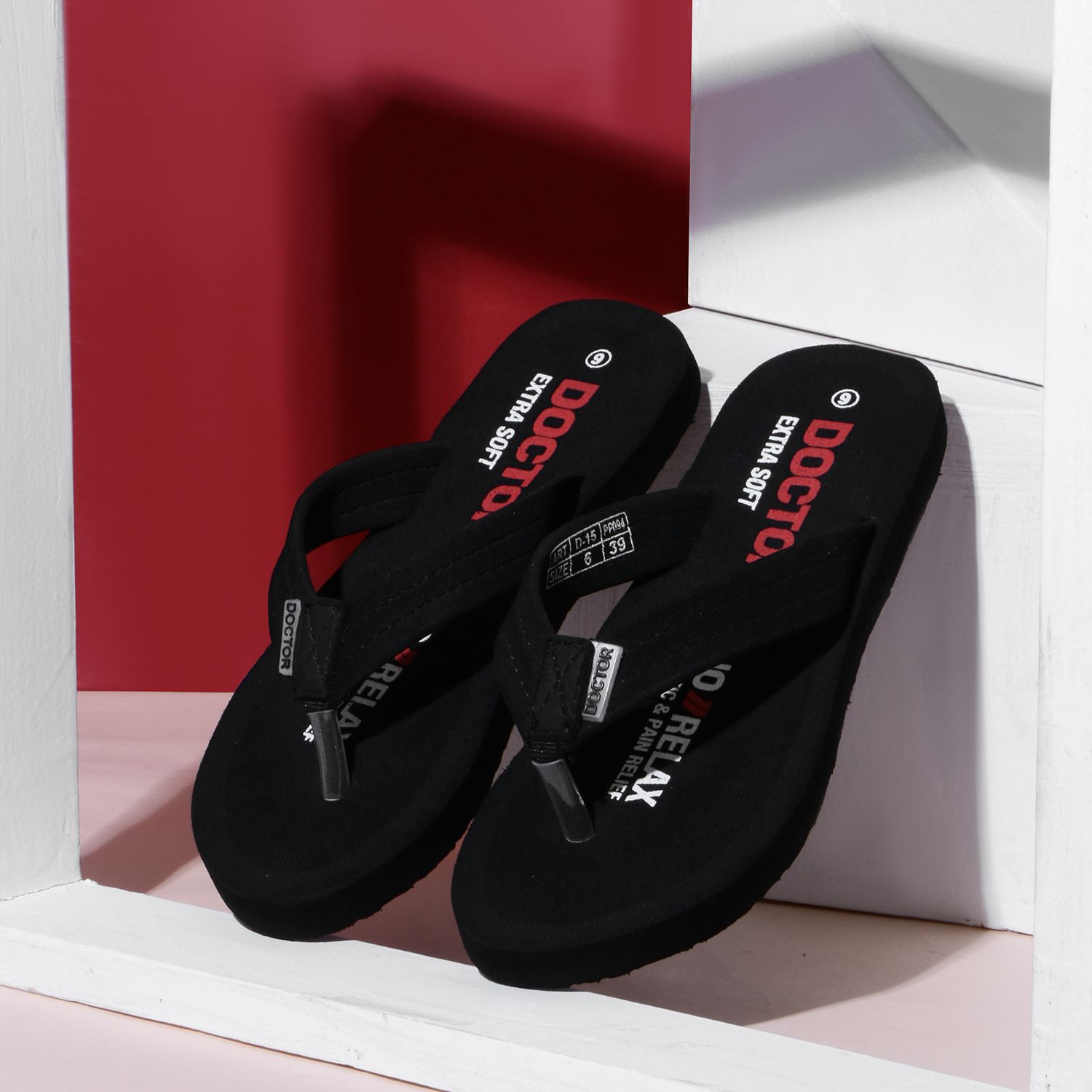 doctor extra soft Thong Arch Support Ortho Slippers for Women|Orthopedic Diabetic & Stylish D-15 Women Slippers-picture-24