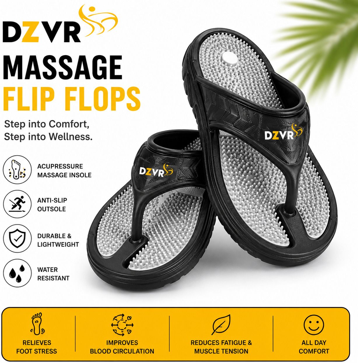 dzvr Unisex Flip Flops-picture-4