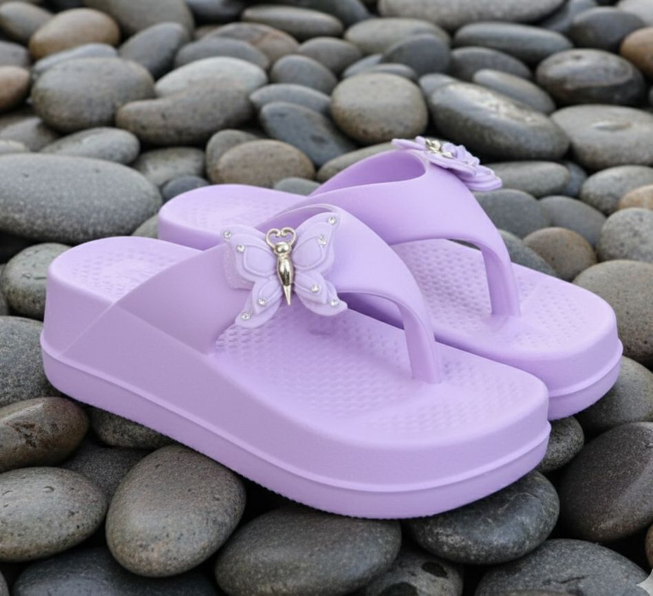 eva butterfly Women Flip Flops-picture-10
