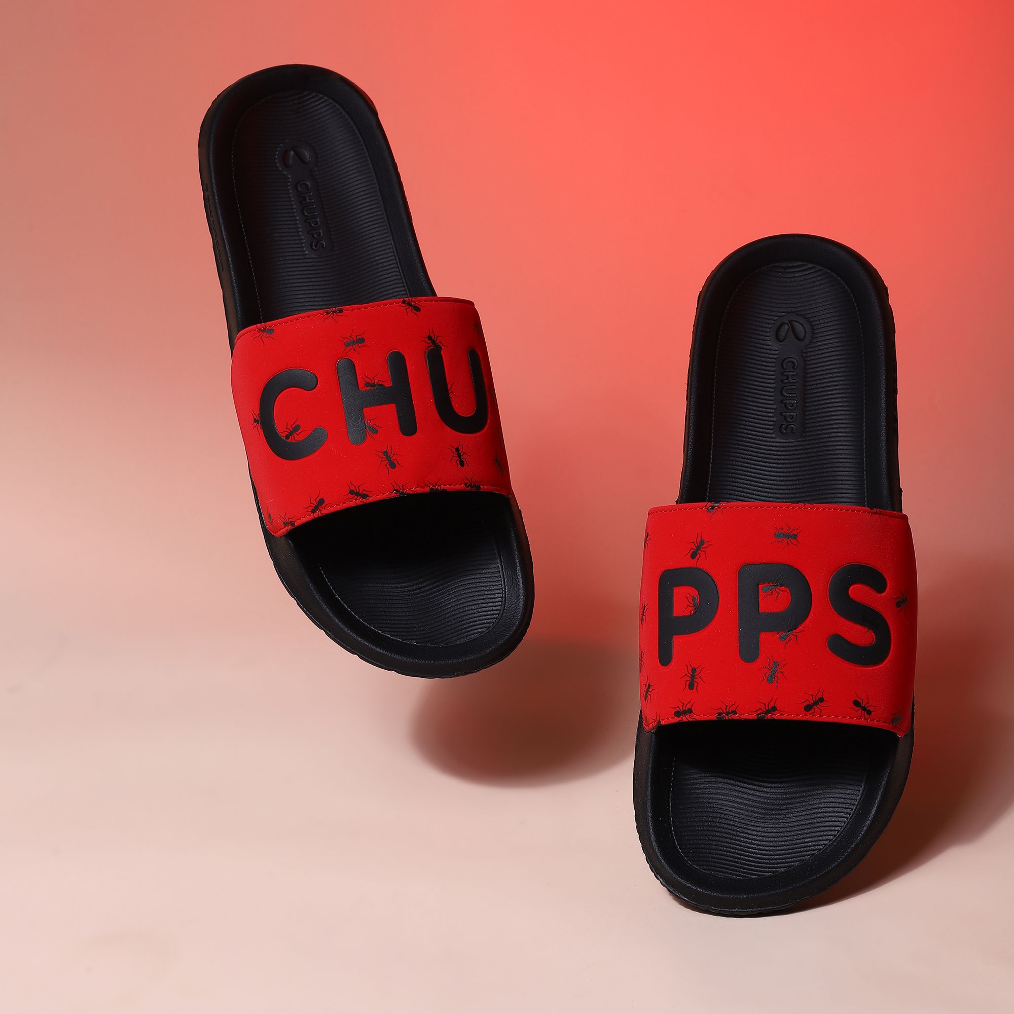 chupps Ants Orthopaedic Quick Dry Upper Cushioned AntiSkid Men Slides-picture-43