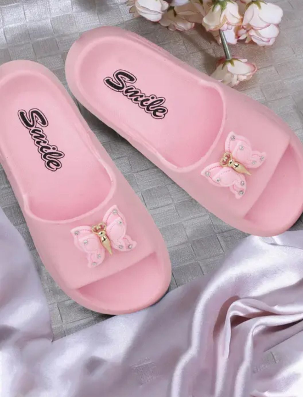 eva butterfly Women Slides-picture-14