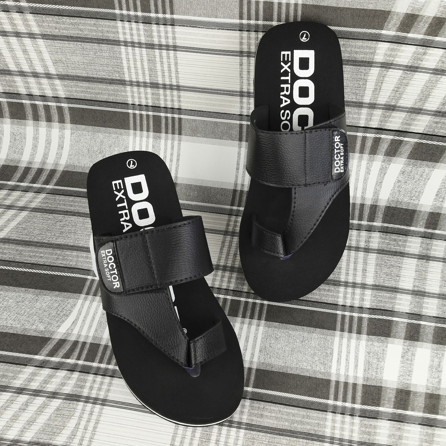 doctor extra soft Men's One Toe Slippers Ortho Care Orthopaedic Diabetic Dr Stylish House Flip-Flop and Thump Ring Slip on for Gents and Boys OR D-26 Men Slippers-picture-11