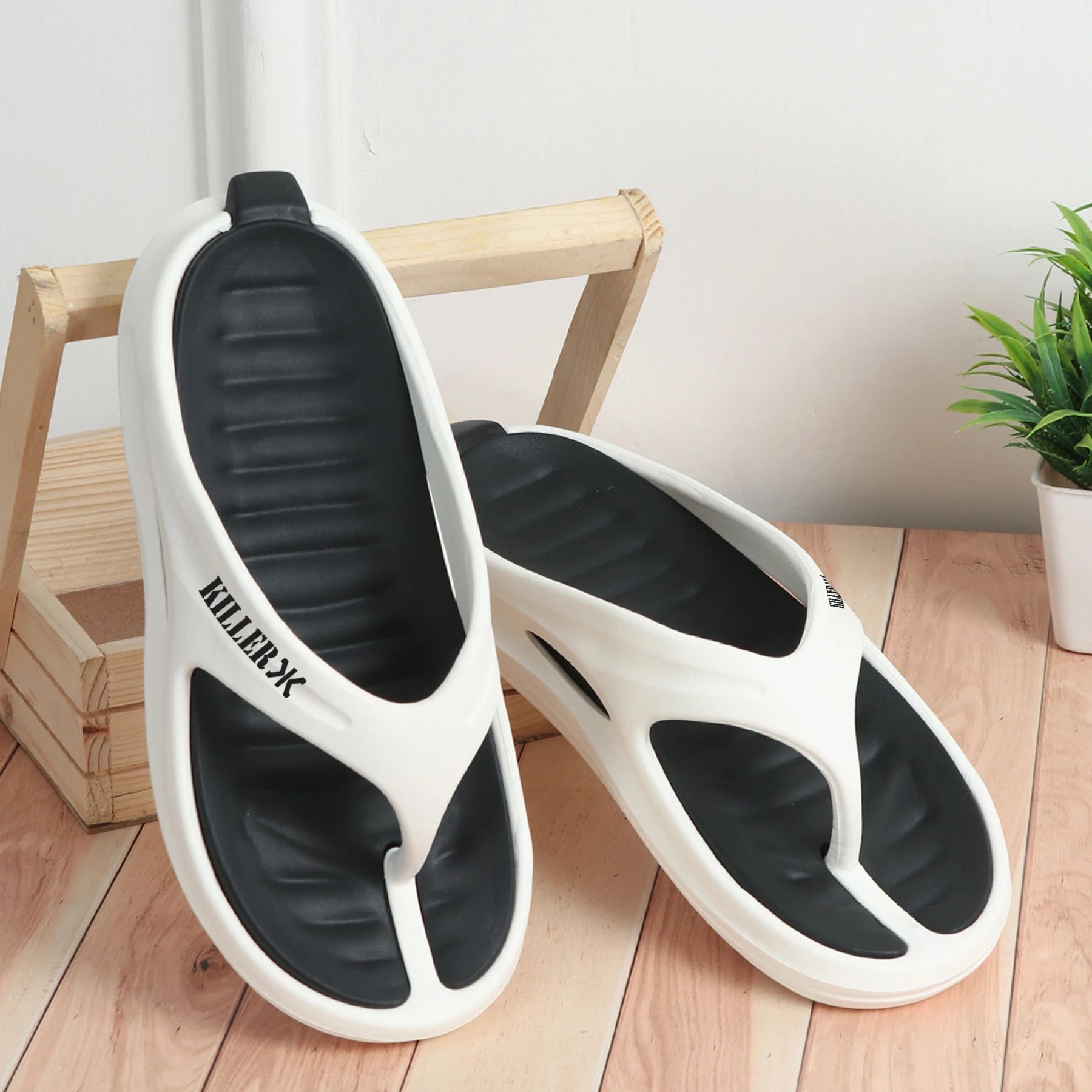 killer Dual Tone slipper comes with Removable Insole, Ultra Comfort & Anti Slip Backing Men Slippers-picture-20