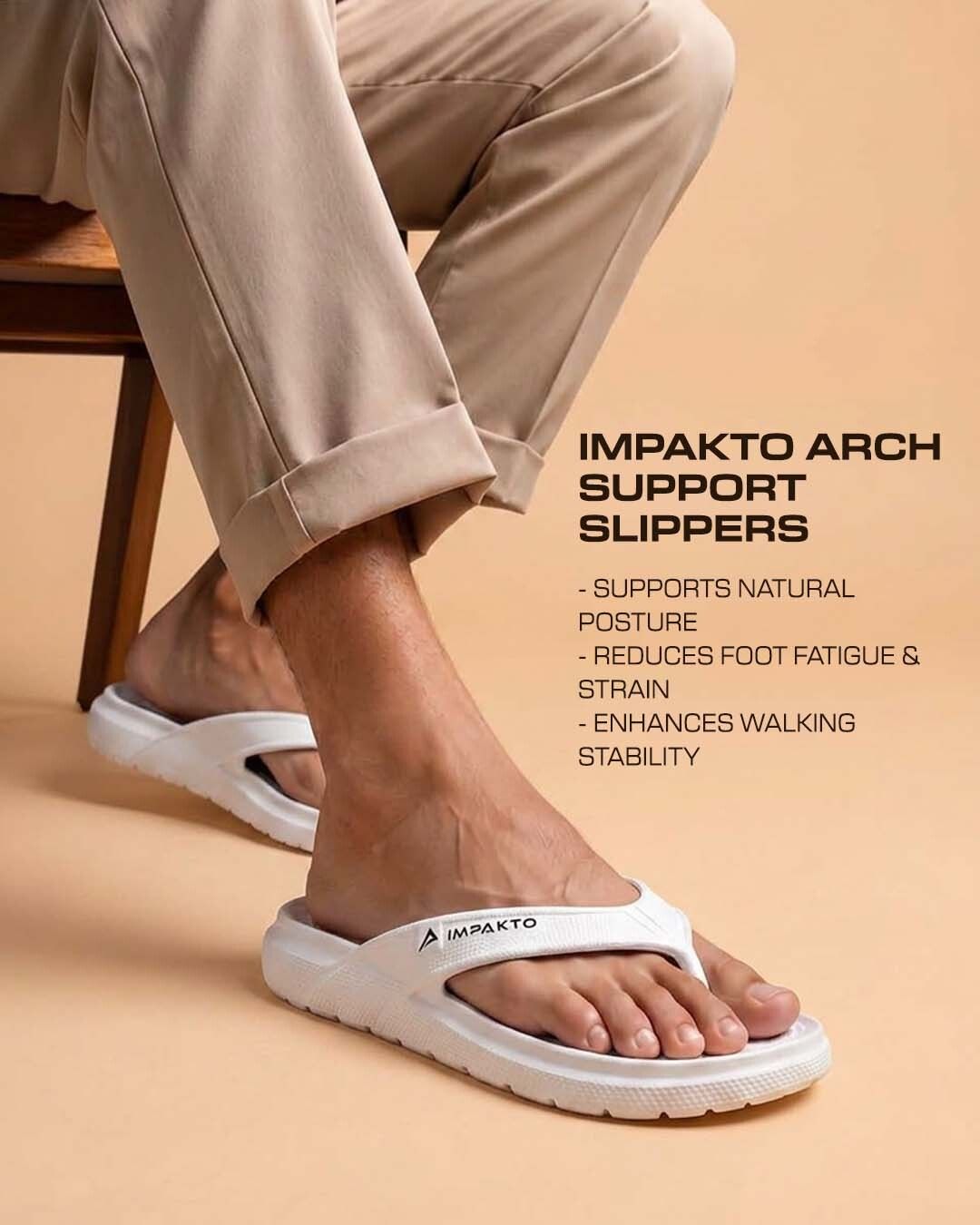 impakto Arch Support Flip Flop, Lightweight & Soft Cushioned Footbed,Bounce-Back Men Slippers-picture-27