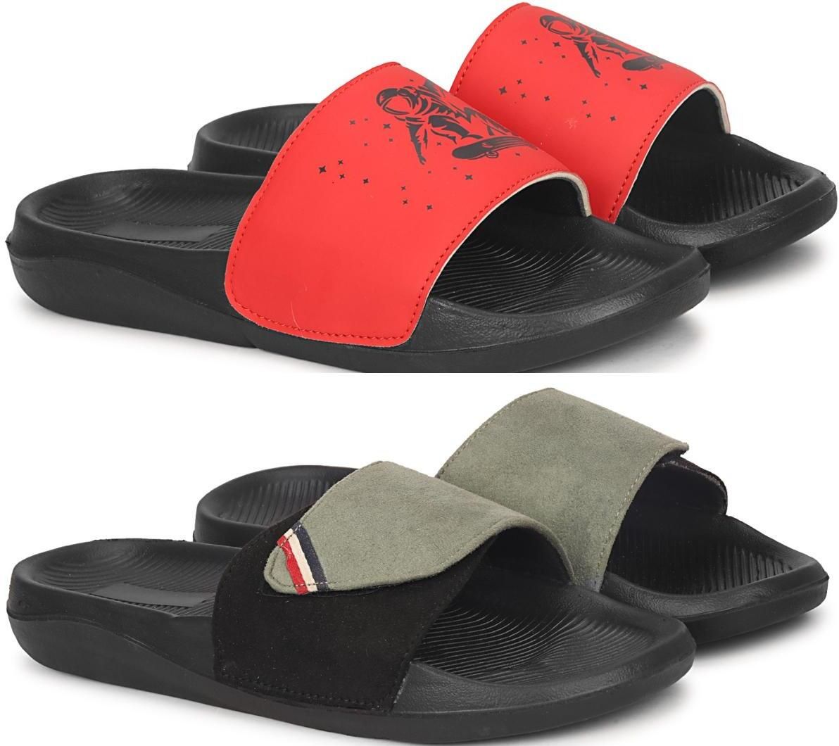 foot print Men Slides-picture-15