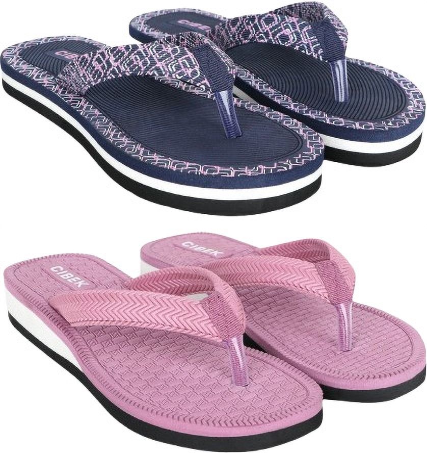 Doctor step with cibek comfortable extra soft daily wear women slipper pack of 2 Women Flip Flops