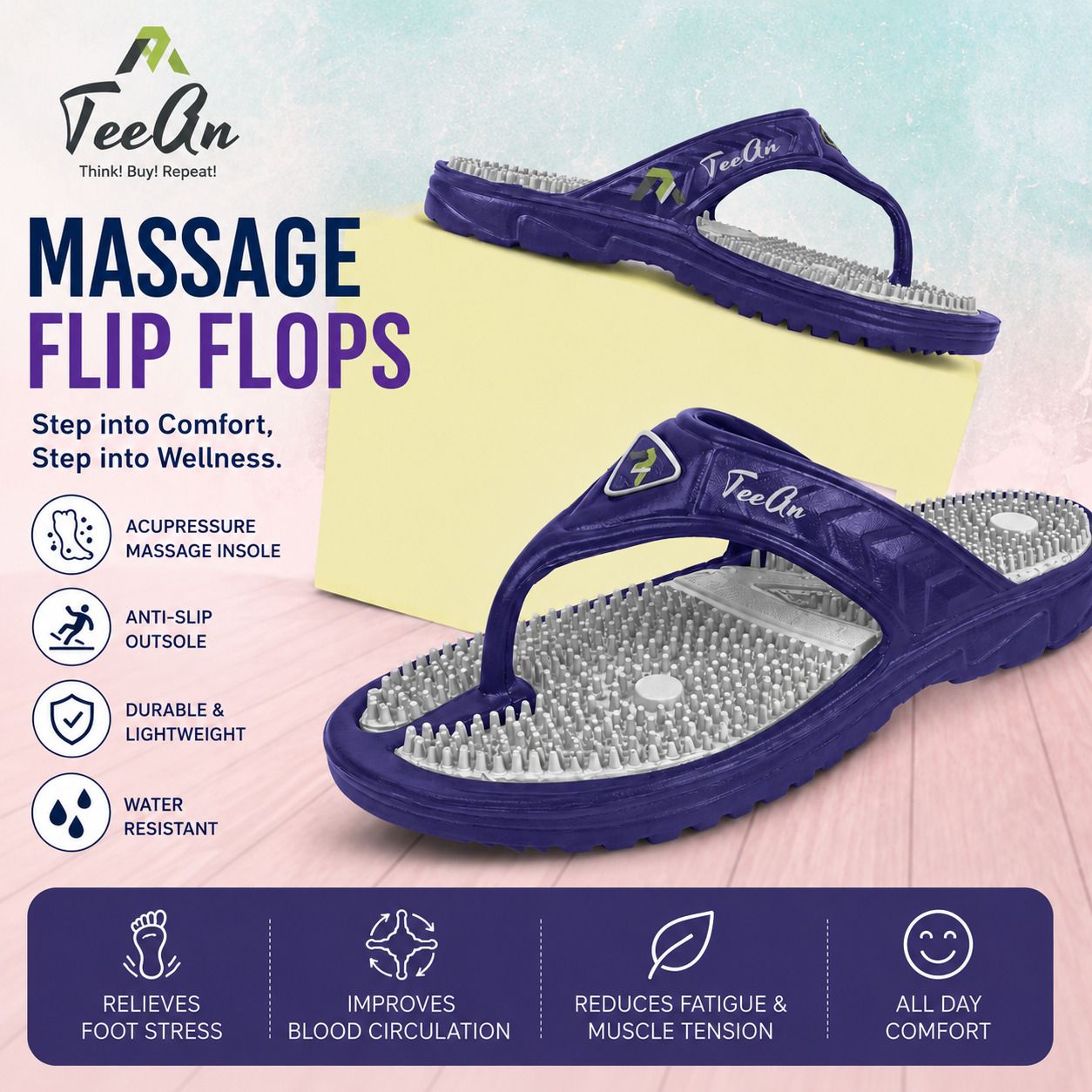 teean Unisex Flip Flops-picture-35