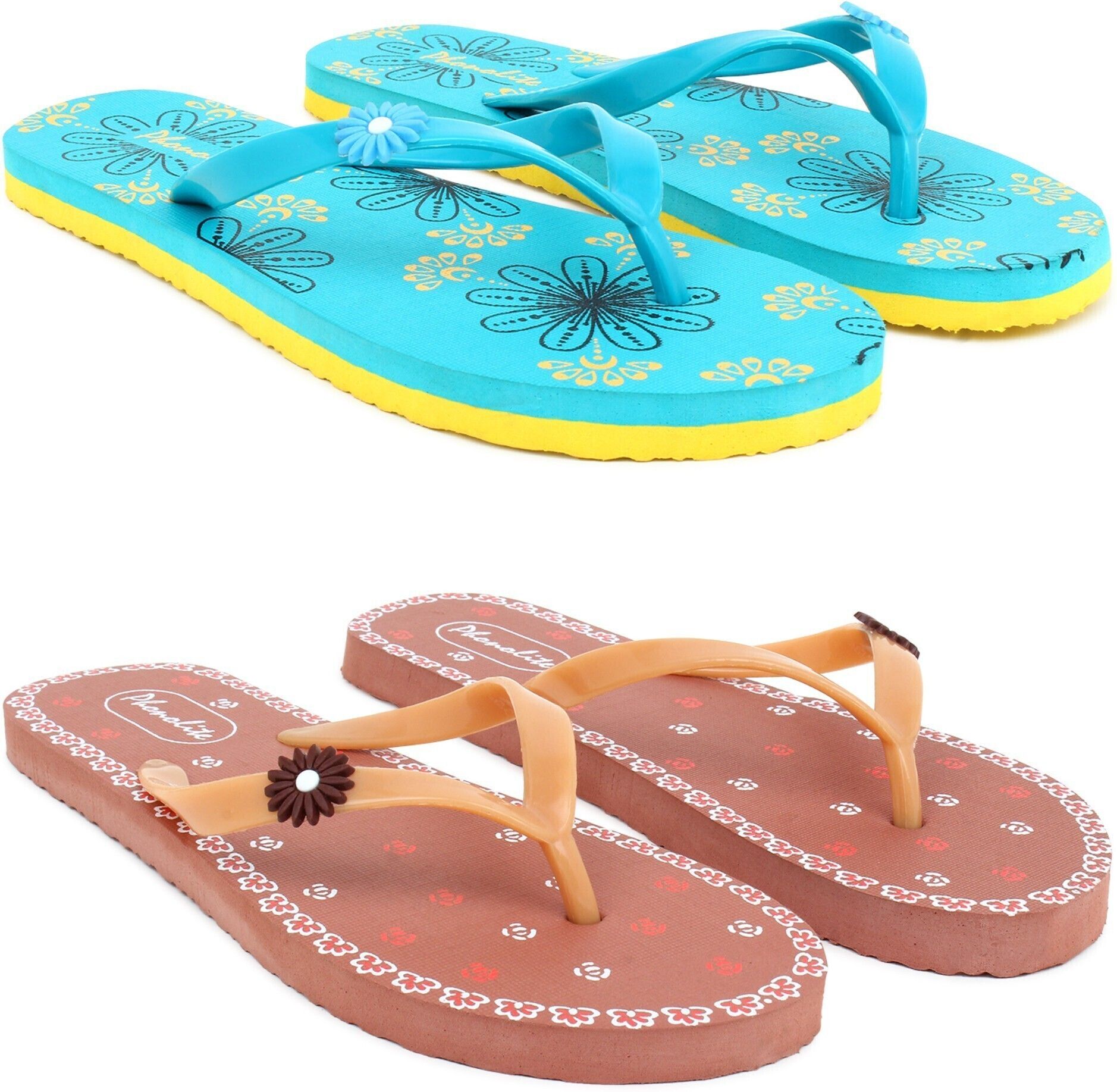 Womens Casual comfort stylish trending combo slippers (Pack of 2) Women Flip Flops-image-2