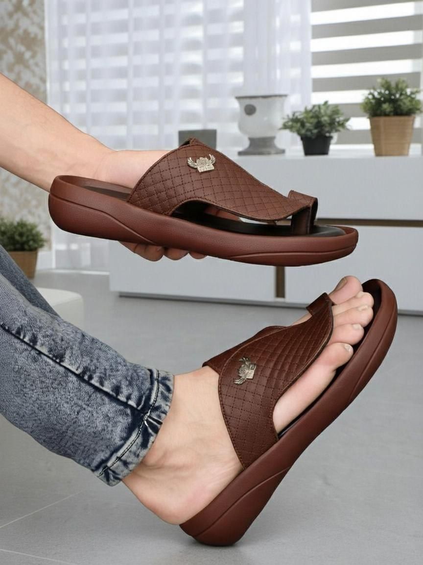Eva Doctor chappal Daily use Leather office Partywear NonSlip Lightweight Men Slippers-image-49