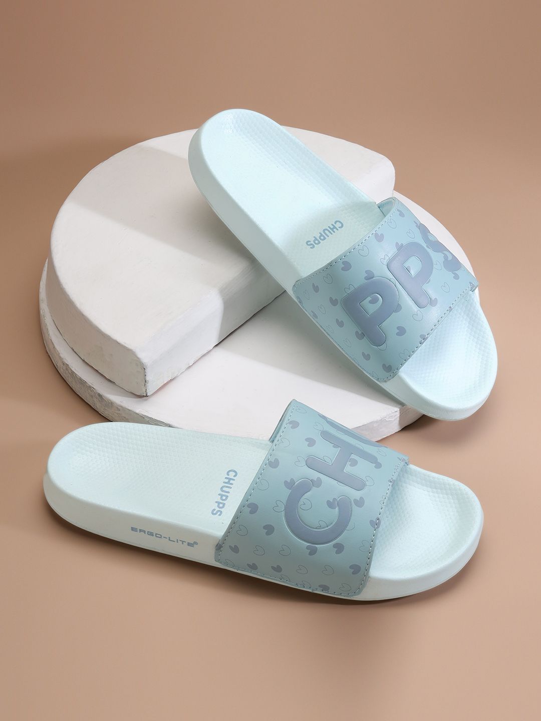 Lovebug Light Blue Slides Slippers Soft Lightweight Flip Flops For Women Flip Flops-image-2