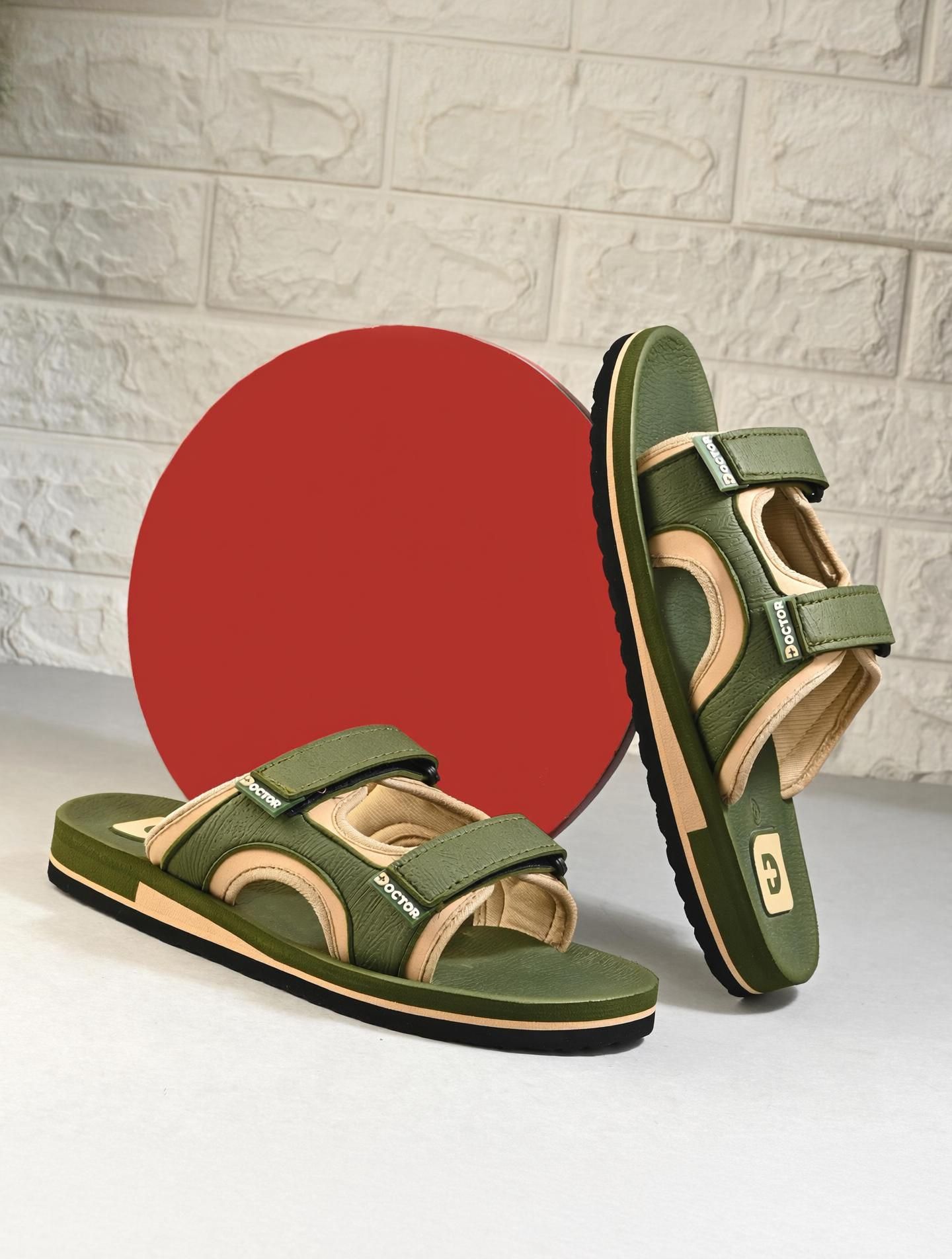 doctor health super soft Men NewlyLaunch Stylish|Cushioned|Orthopedic|Breathable|Adjustable Flats Sandal-picture-24