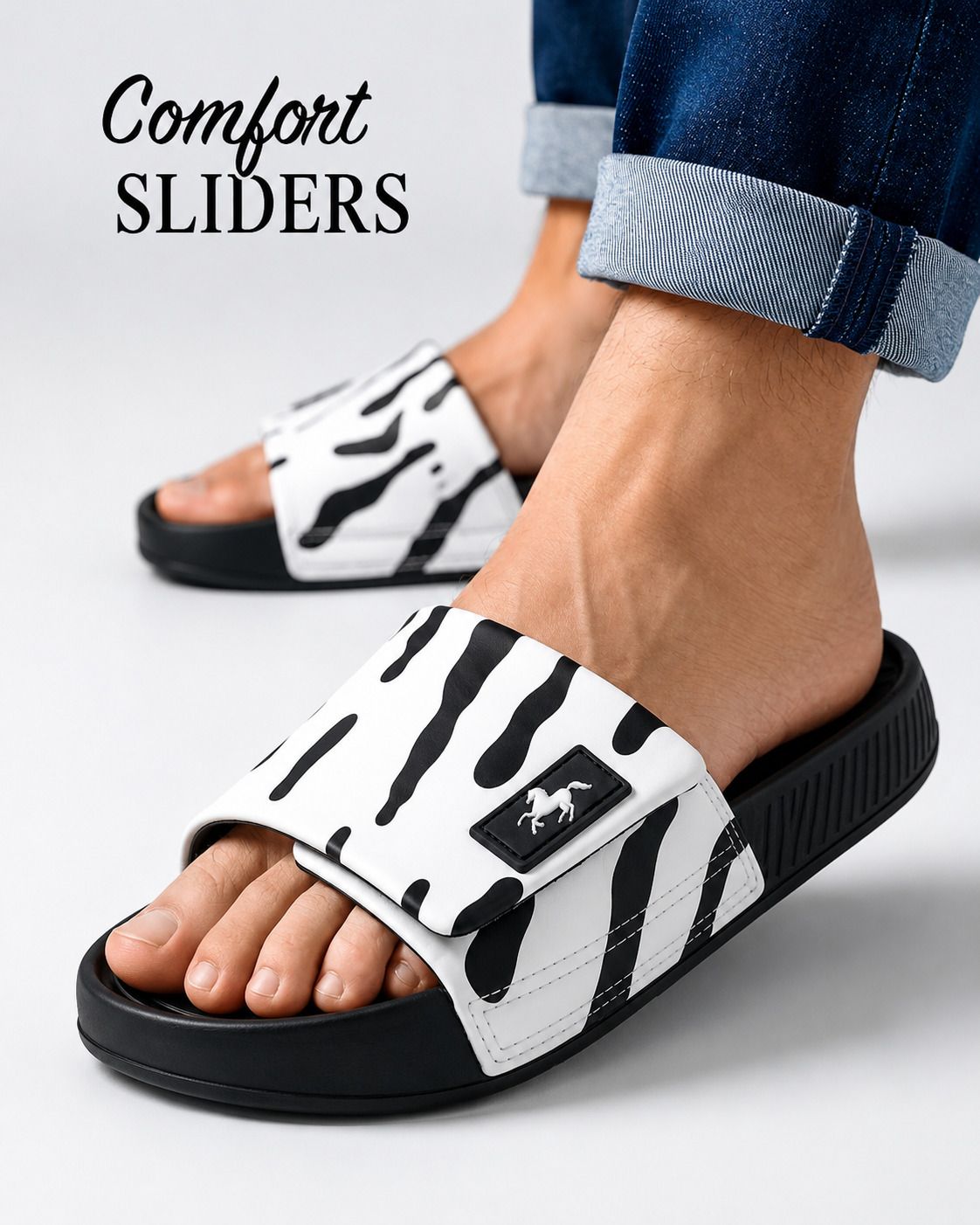 trendmode | Soft Cushion | Lightweight | Anti-Slip | Daily Comfort Men Slides-picture-12