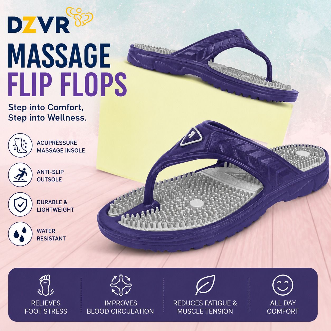 dzvr Unisex Flip Flops-picture-18