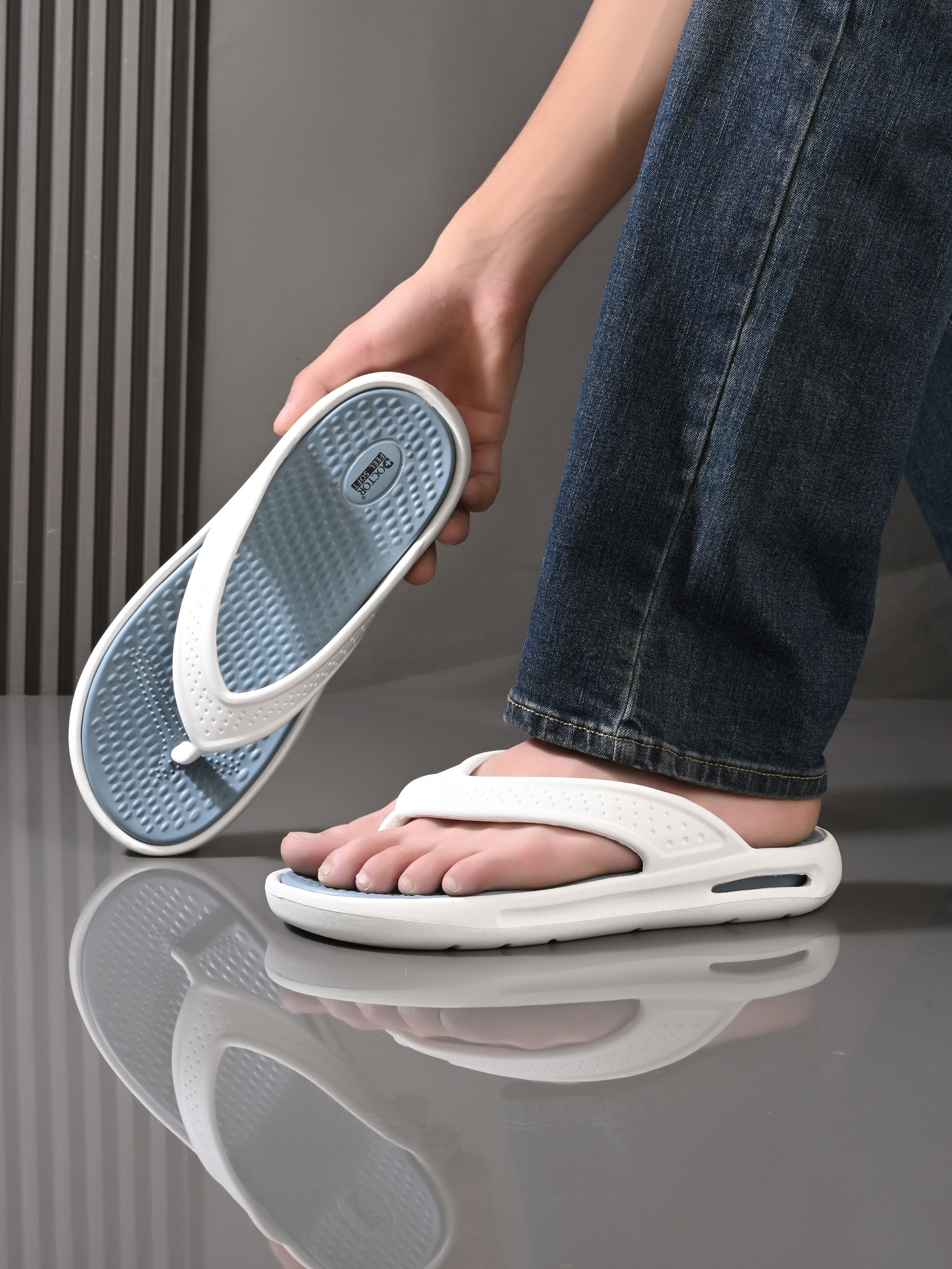 doctor feel soft Men Lightweight|Soft Cushioning|Flexible Sole|Daily Wear|Premium Quality Slipper Men Slippers-picture-32