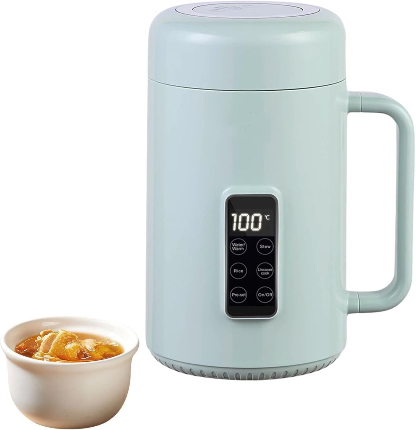 1L Electric Multi-Functional Pot Rice Cooker Mini Portable Electric Kettle Slow Cooker-image-8