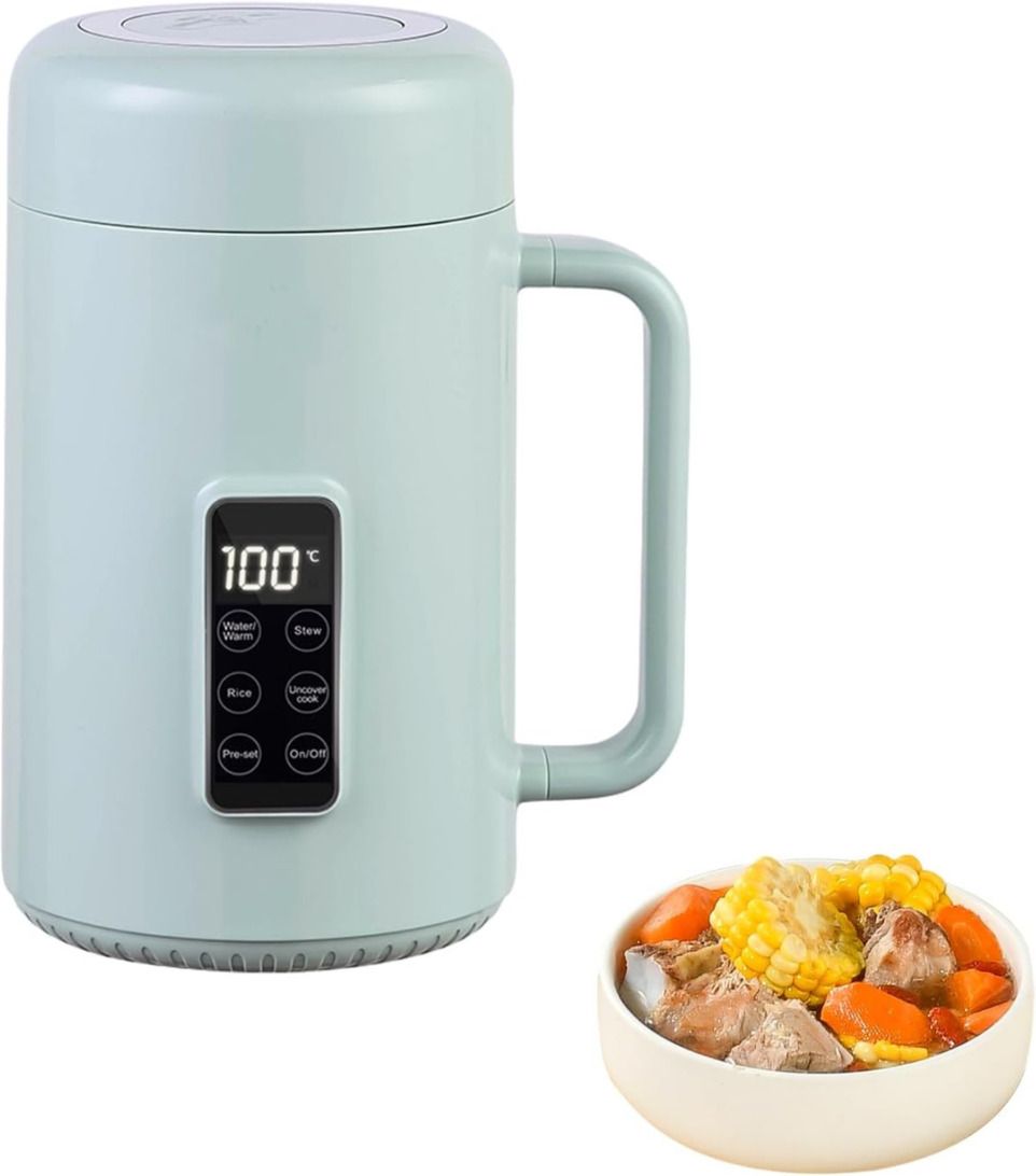1L Electric Multi-Functional Pot Rice Cooker Mini Portable Electric Kettle Slow Cooker-image-9
