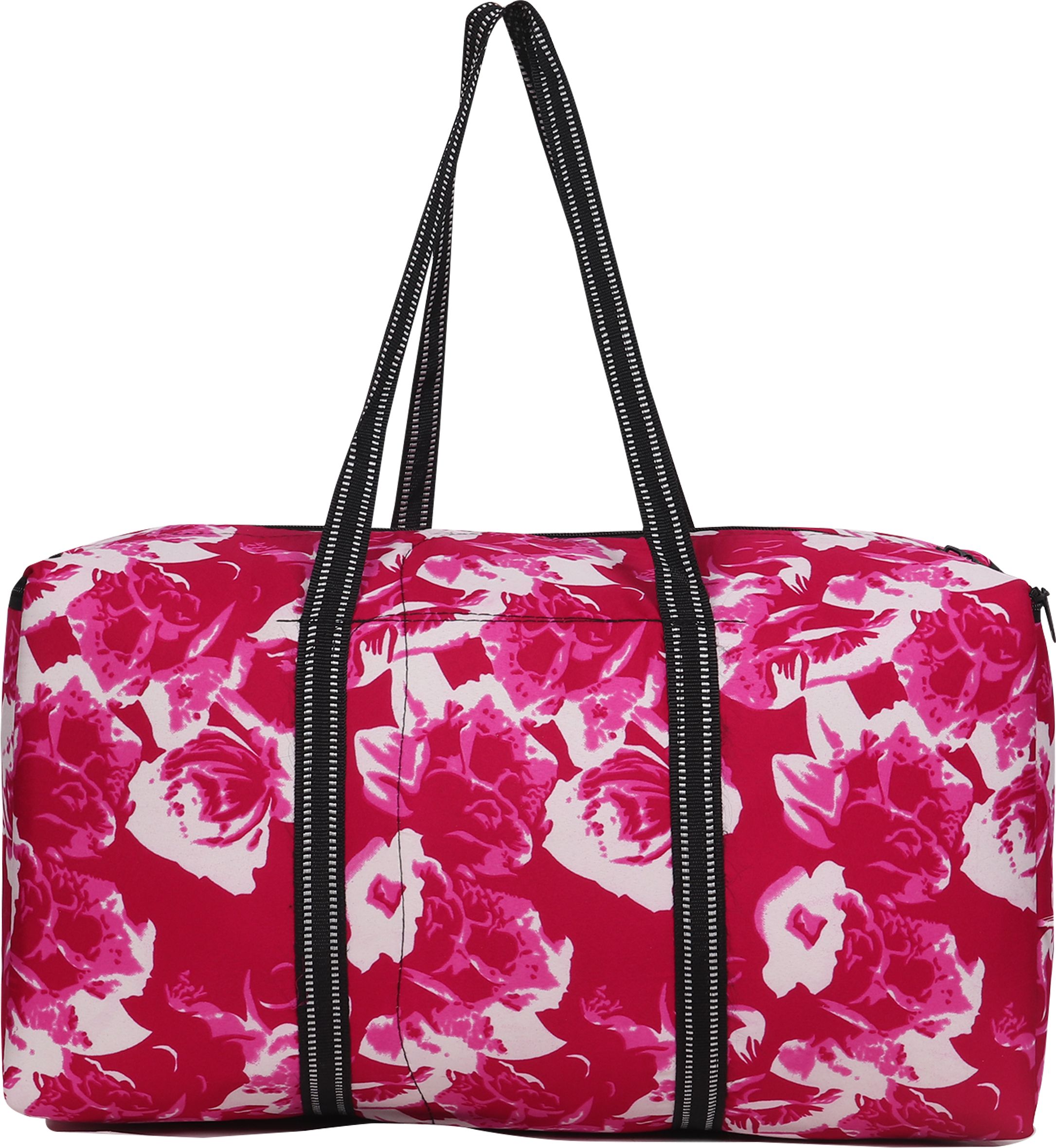 10 L Hand Duffel Bag - Girls Pink Flower Bag Man Woman Extra Larze Space Duffles Travel Bag - Pink - Regular Capacity-image-36