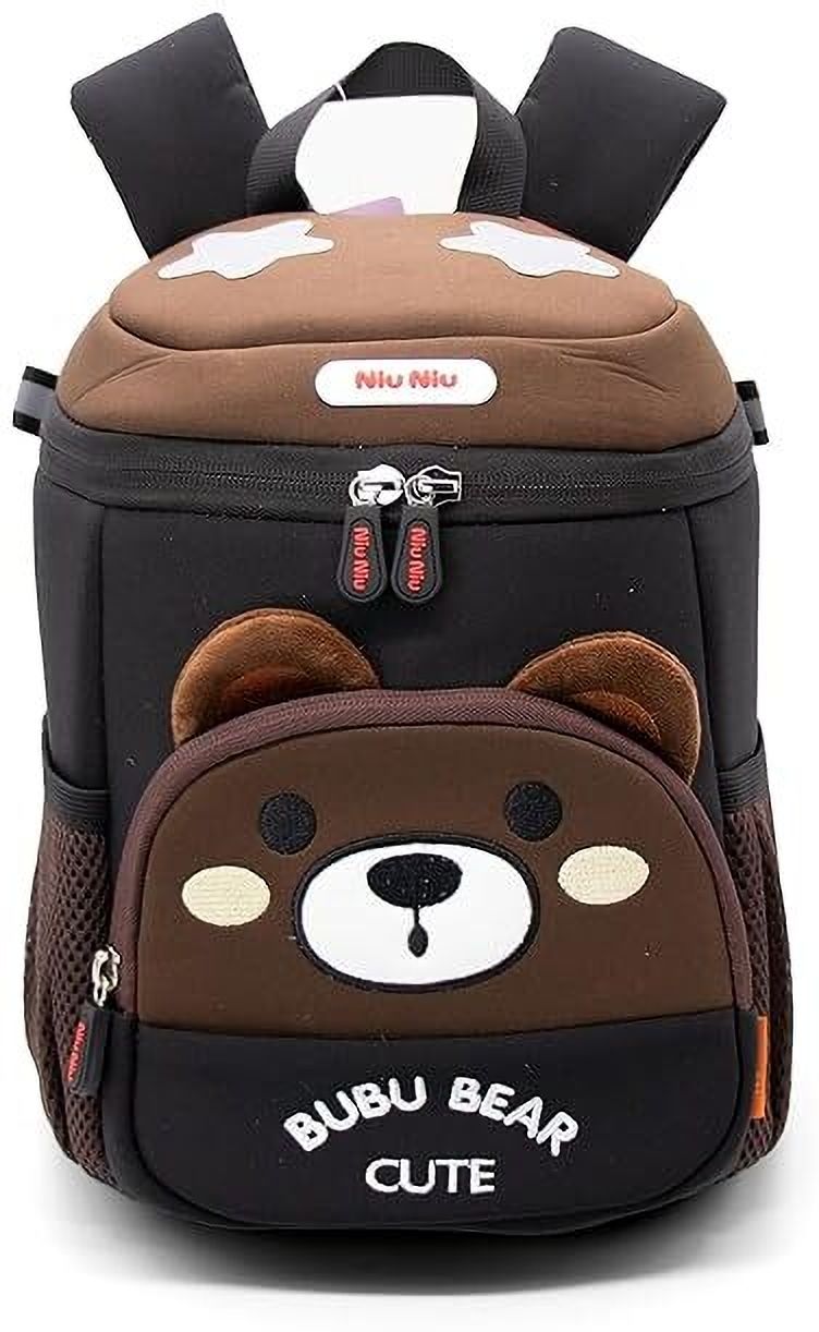 NiuNiu 3D Cute Design Dual Zipper Backpack for Small Kids Small Travel Bag - Small-image-8