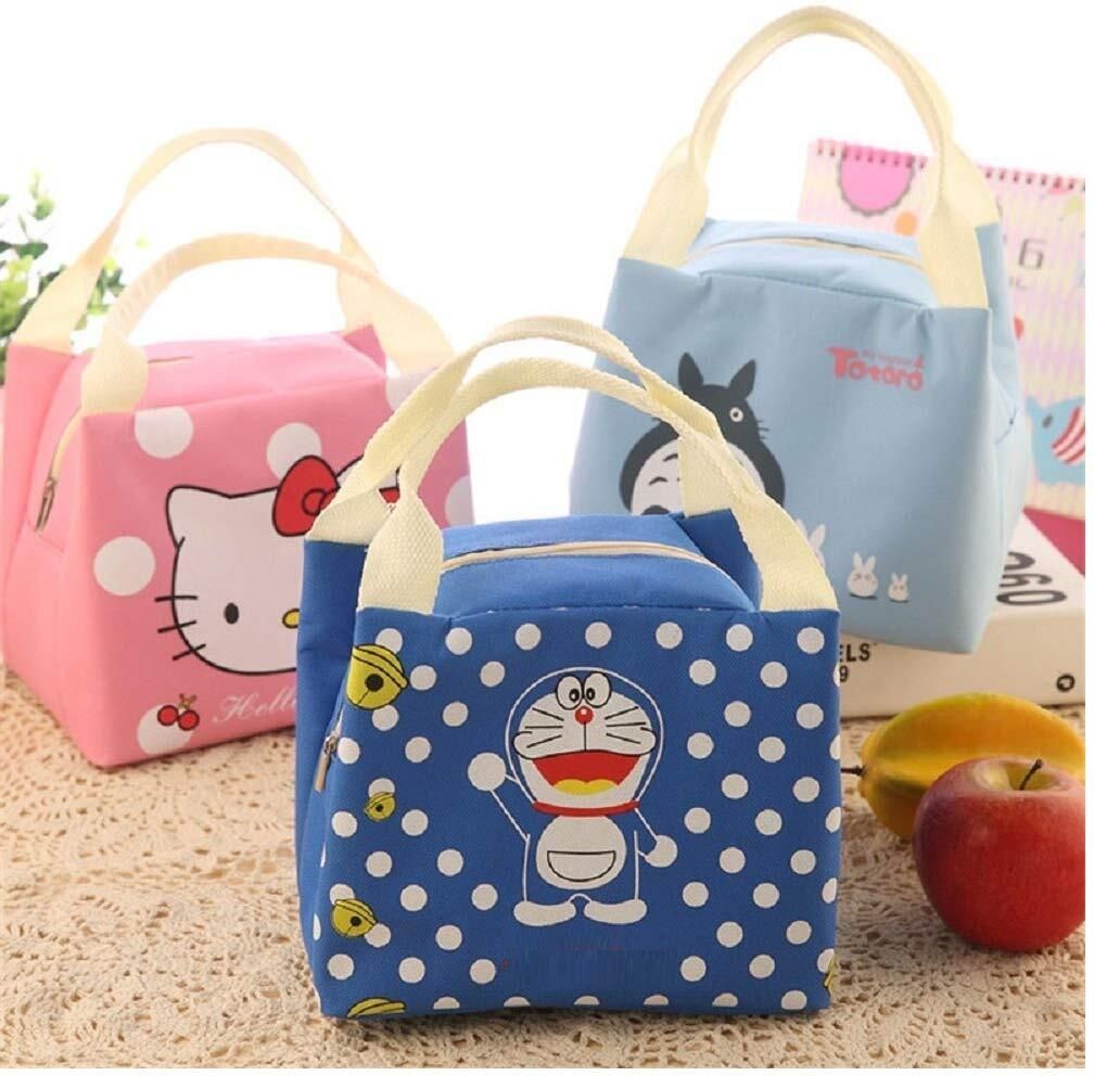 Cartoon-Portable-Insulated-Canvas-Lunch-Bag-Thermal-Food-Picnic-Lunch-Bags-Cooler-Lunch-Box-Bag (2) Small Travel Bag- Standard
