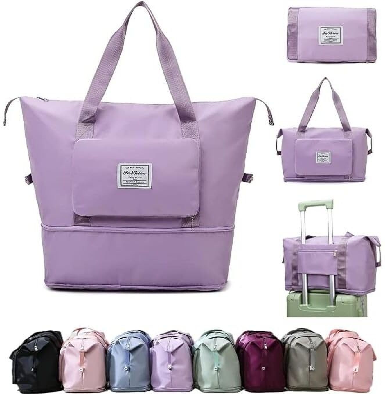 Duffle Bag For Travelling|Waterproof And Large Travel Bag For Women's Luggage Small Travel Bag - Expandable & Multipurpose Large Capacity Weekender Carry Bag For Women's Travel