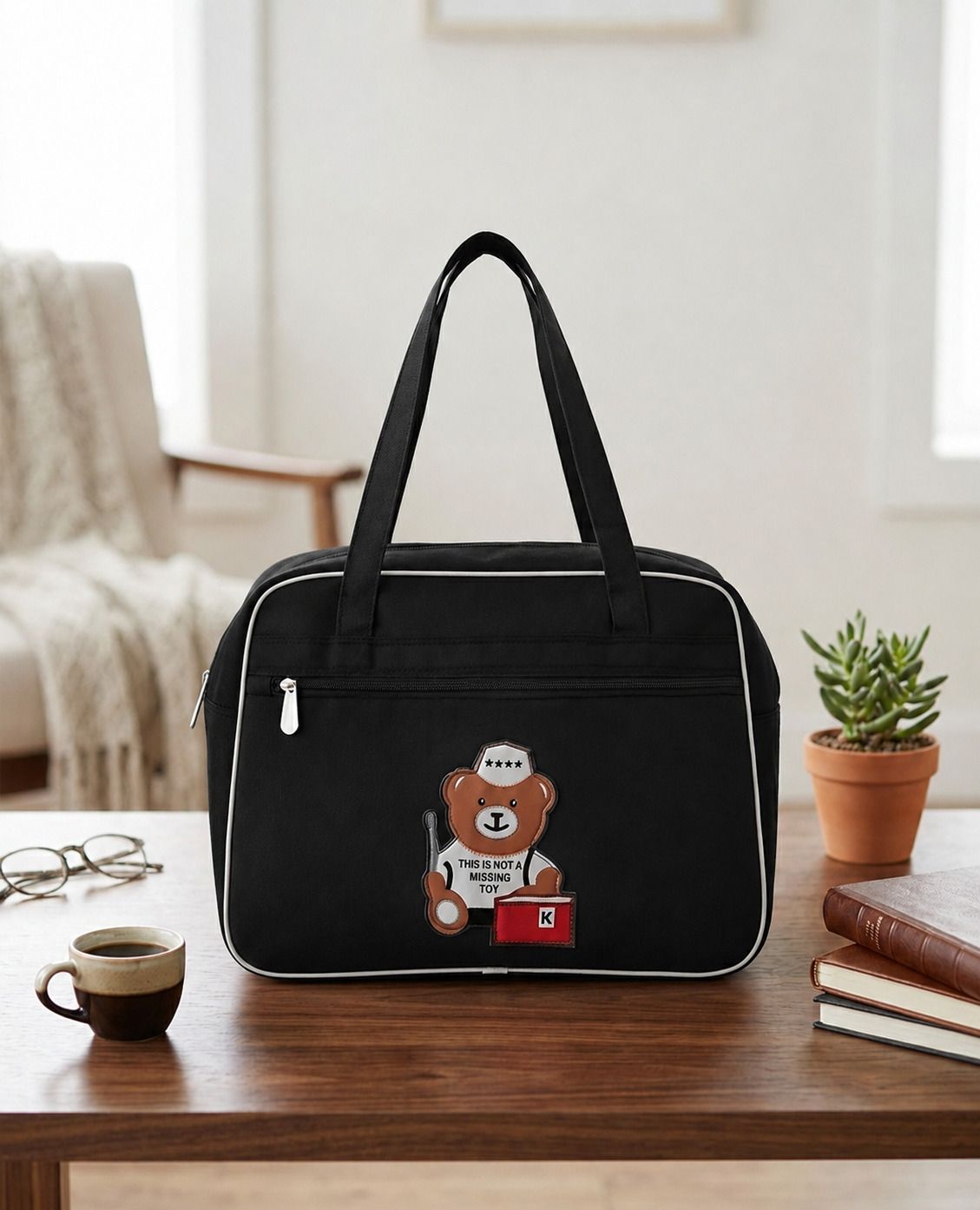 15 L Hand Duffel Bag - Travel Hand Bag - Black - Regular Capacity-image-18
