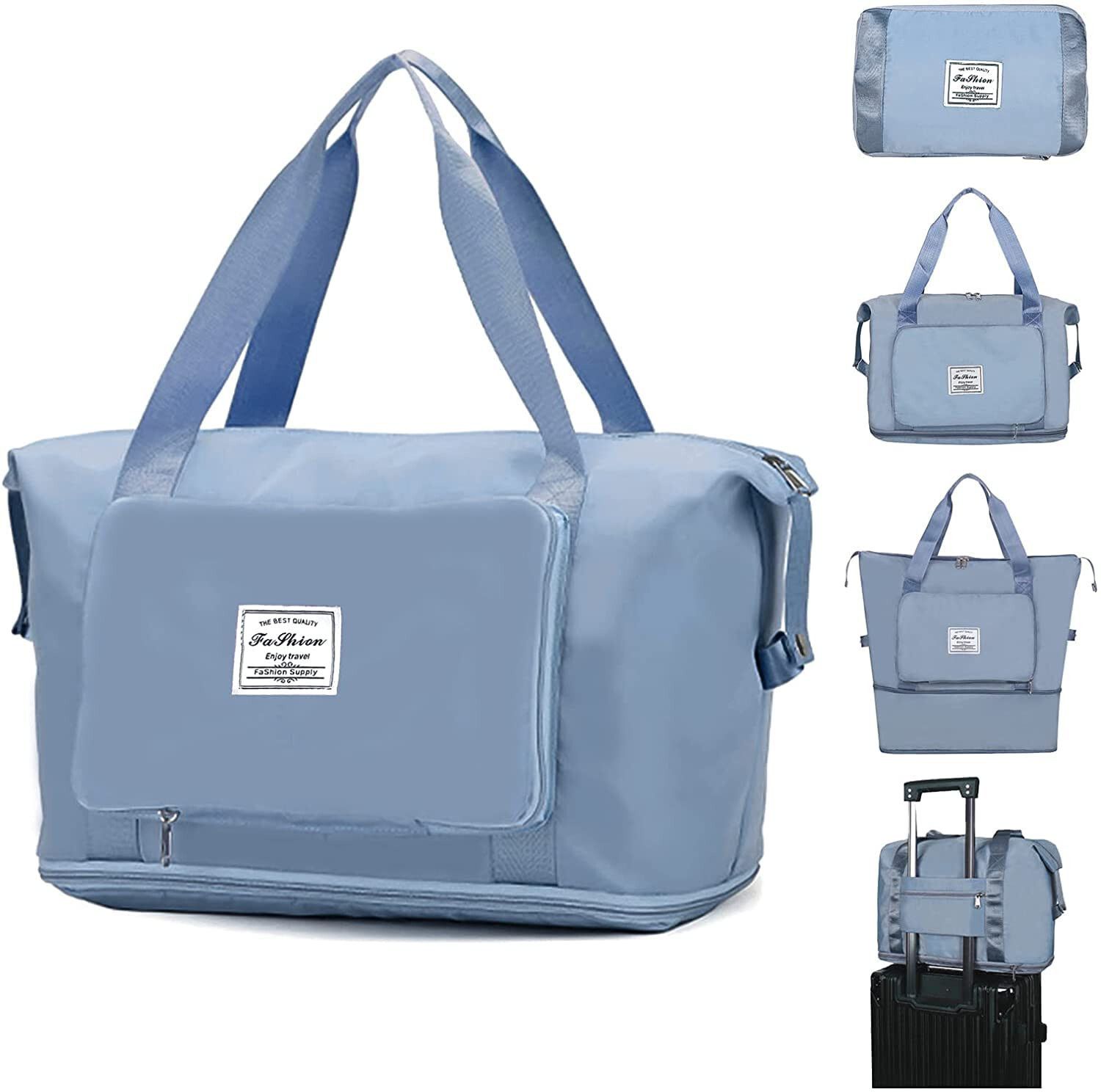 400 L Gym Duffel Bag - Foldable Travel Duffel Bag, Large Capacity Folding Travel Bag, - Multicolor-image-25