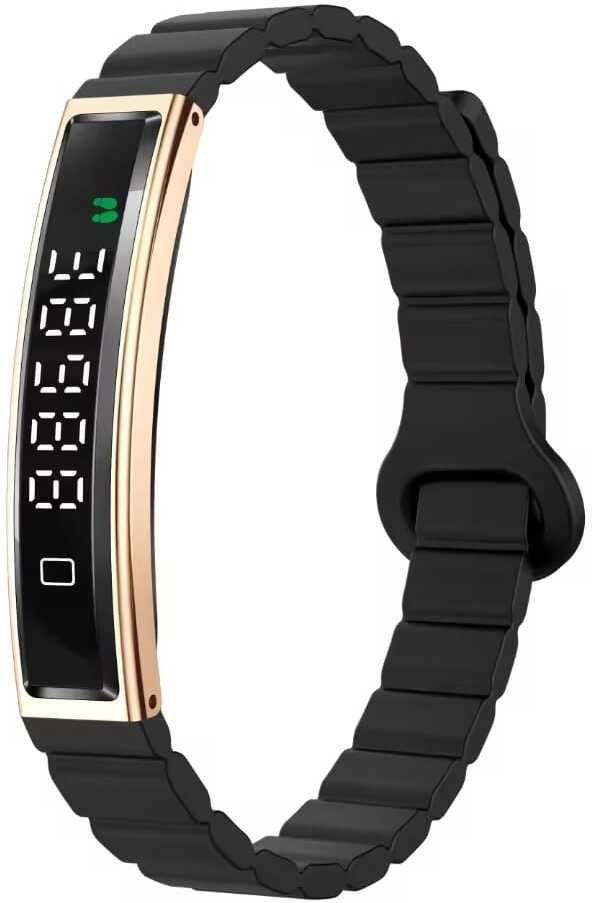LYNZ Fitness Band, Golden,Unique Design, Curved Digital Display,Multiple Sports Modes-image-20