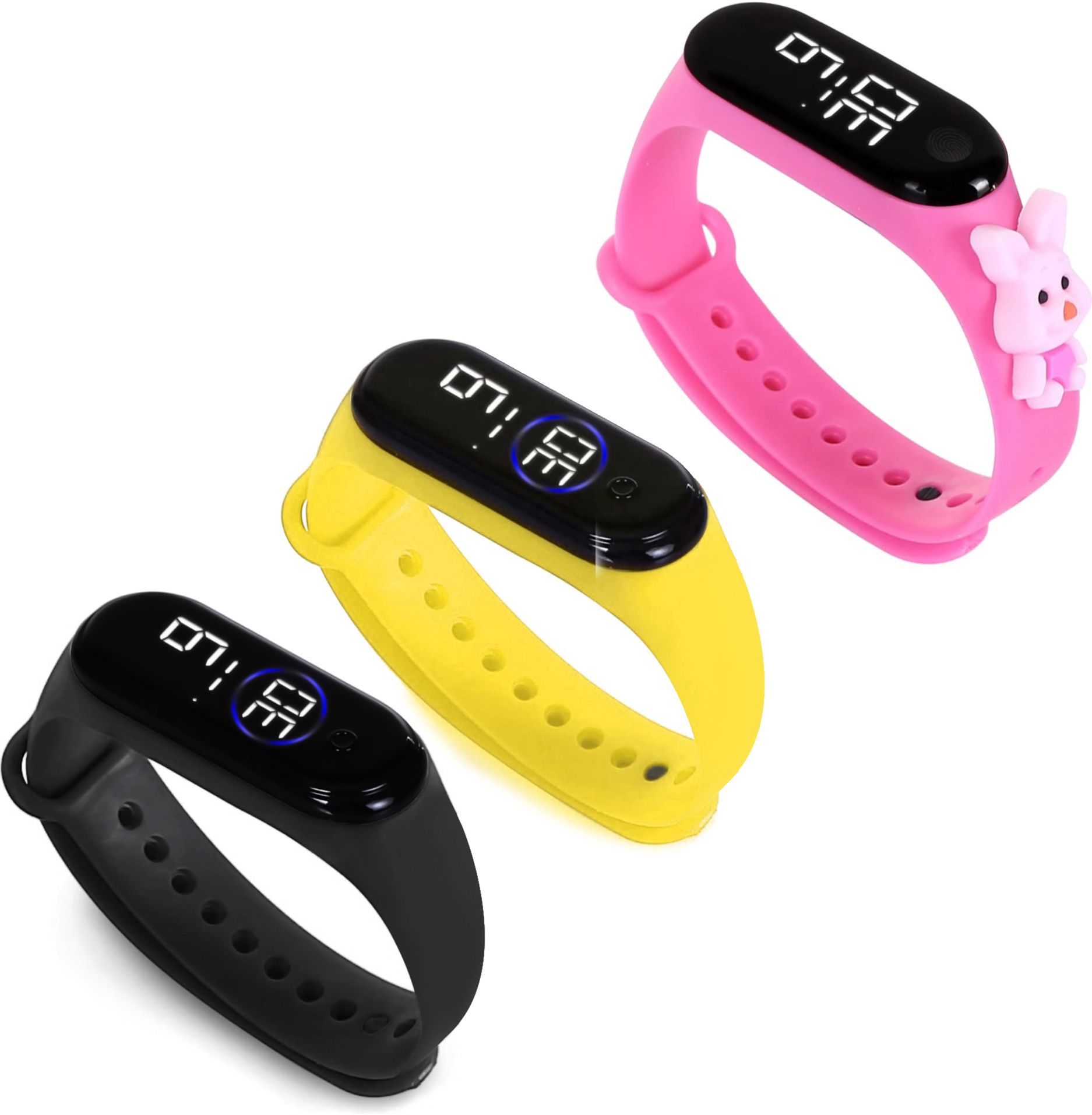 HYPERLEX 3 COMBO Stylish Digital LED Bracelet Band Wrist Watch for Kids, Boys & Men-image-32