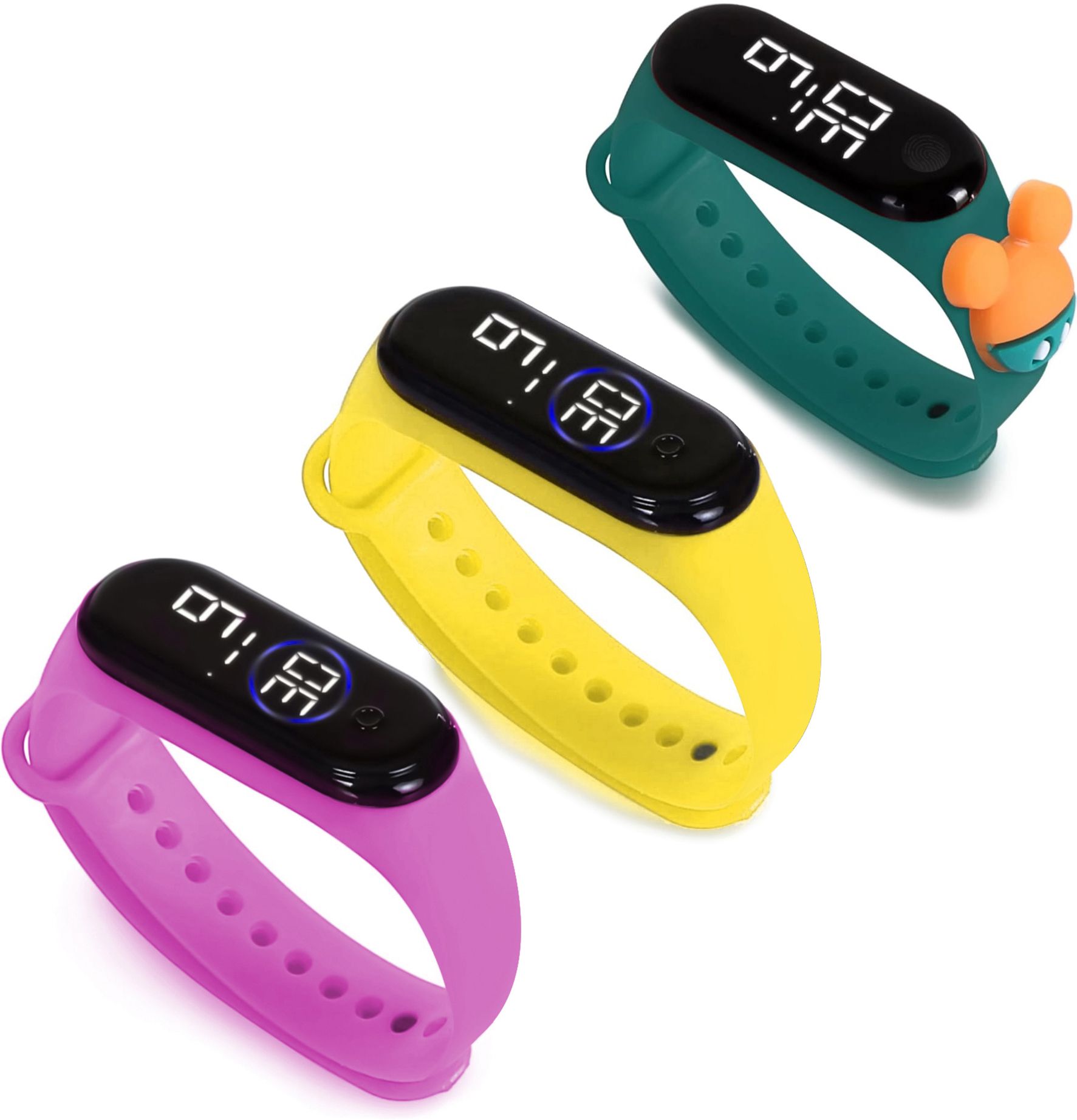 HYPERLEX 3 COMBO Stylish Digital LED Bracelet Band Wrist Watch for Kids, Boys & Men-picture-12