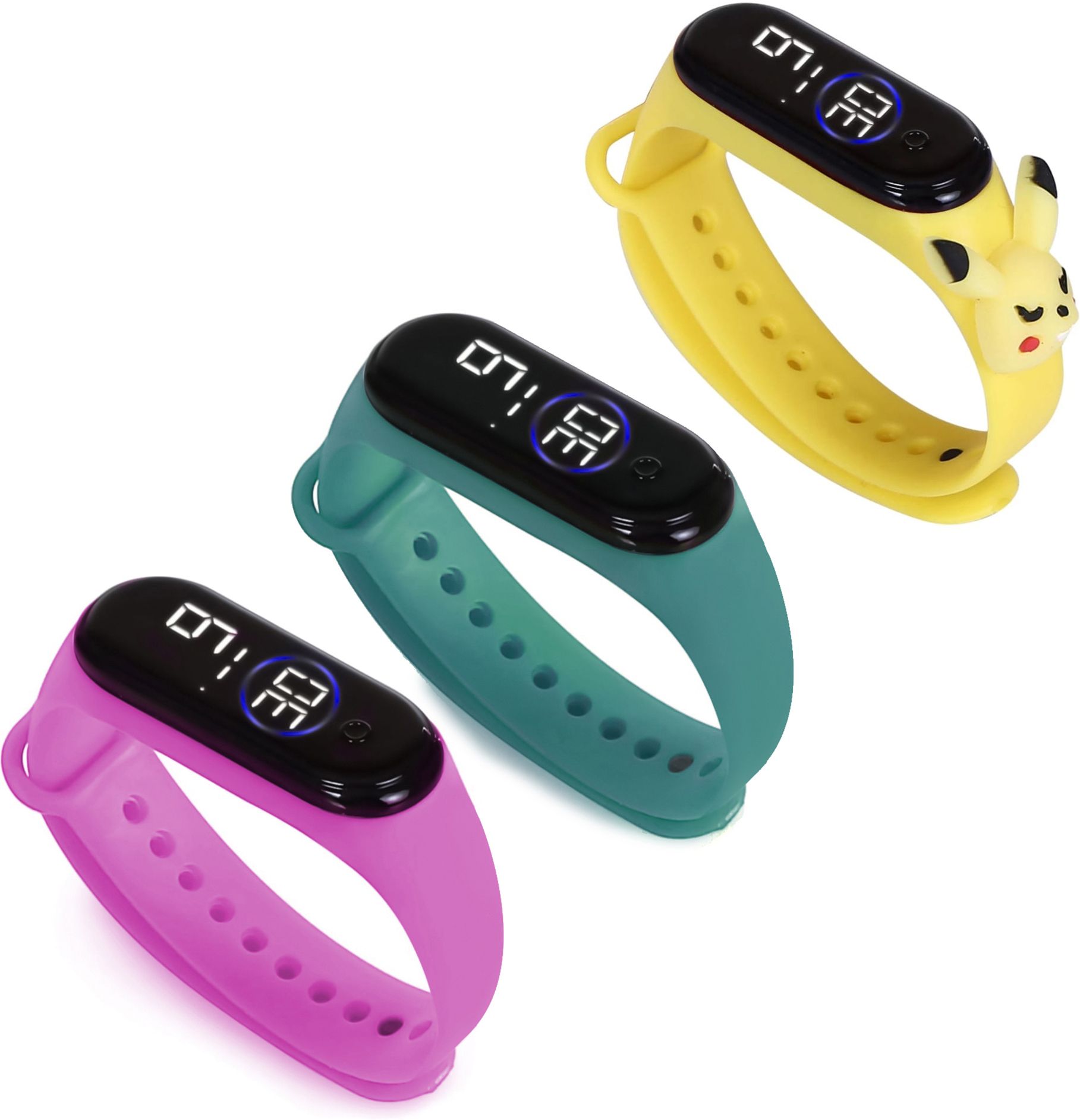 HYPERLEX 3 COMBO Stylish Digital LED Bracelet Band Wrist Watch for Kids, Boys & Men-image-48