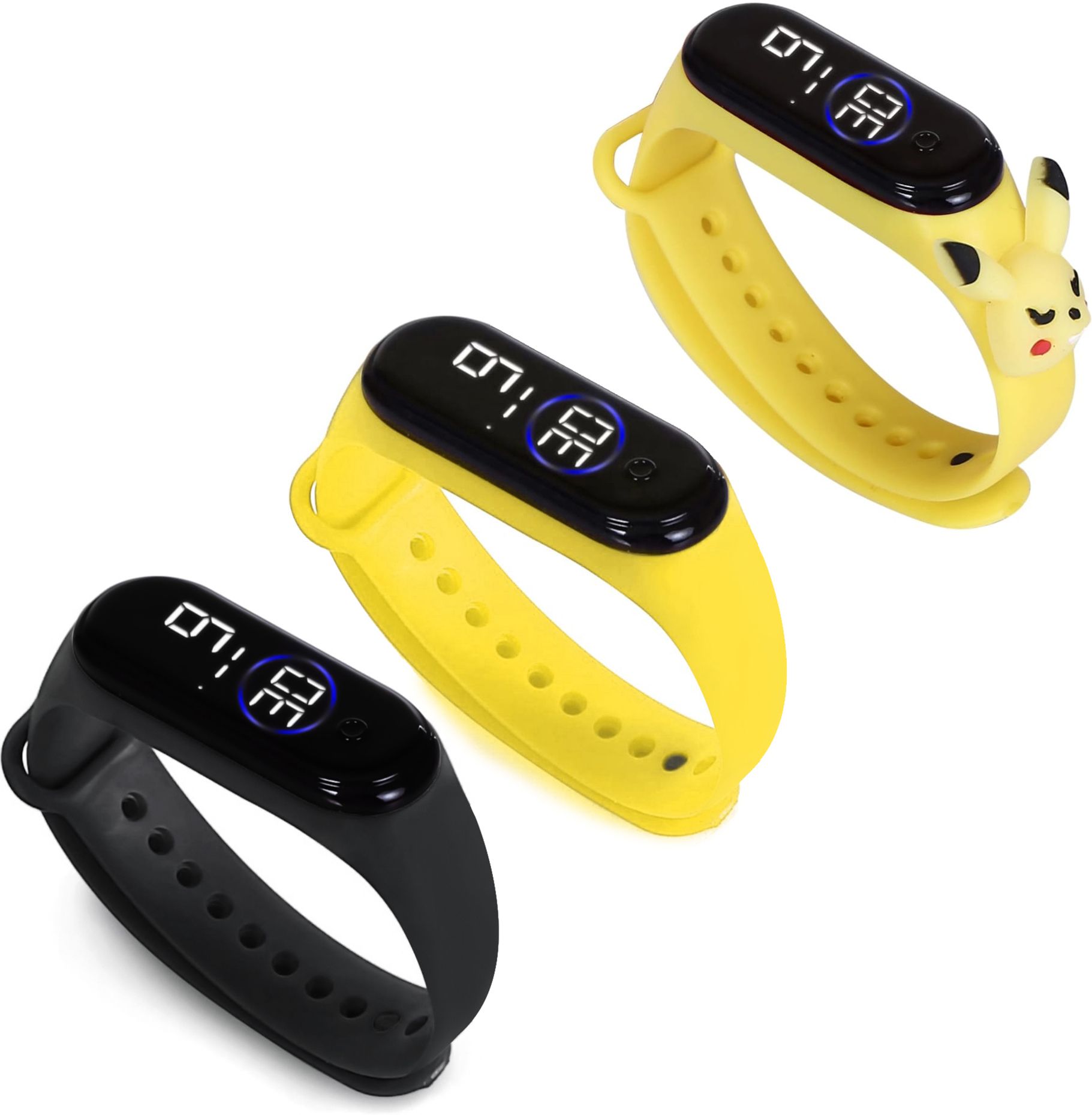 HYPERLEX 3 COMBO Stylish Digital LED Bracelet Band Wrist Watch for Kids, Boys & Men-image-33