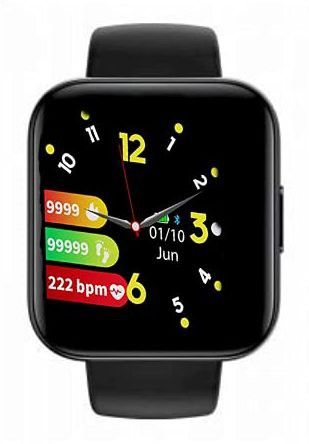 Rhobos Touch Smart Watch with Bluetooth, Heart Rate, BP, SpO2, Long Battery L-picture-27