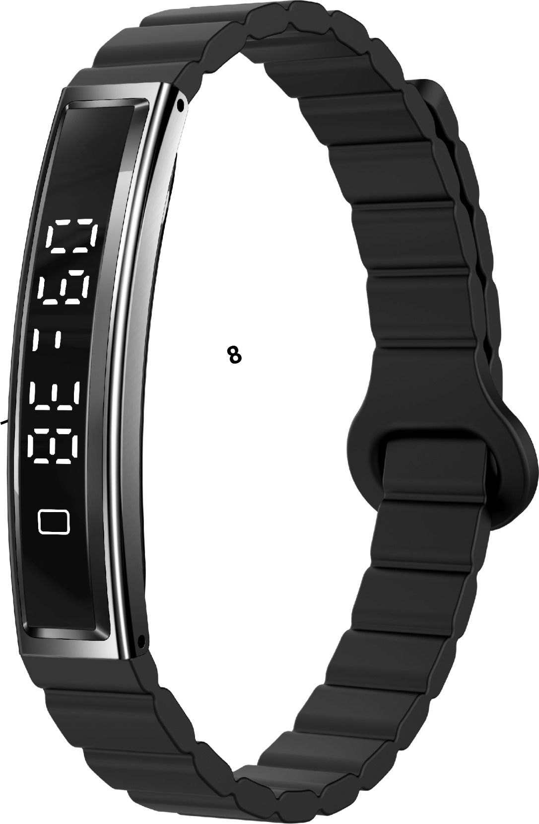 Pebble Arq Digital Display, Heart Rate, SpO2,Sleep Tracker,Magnetic Strap,Premium Build