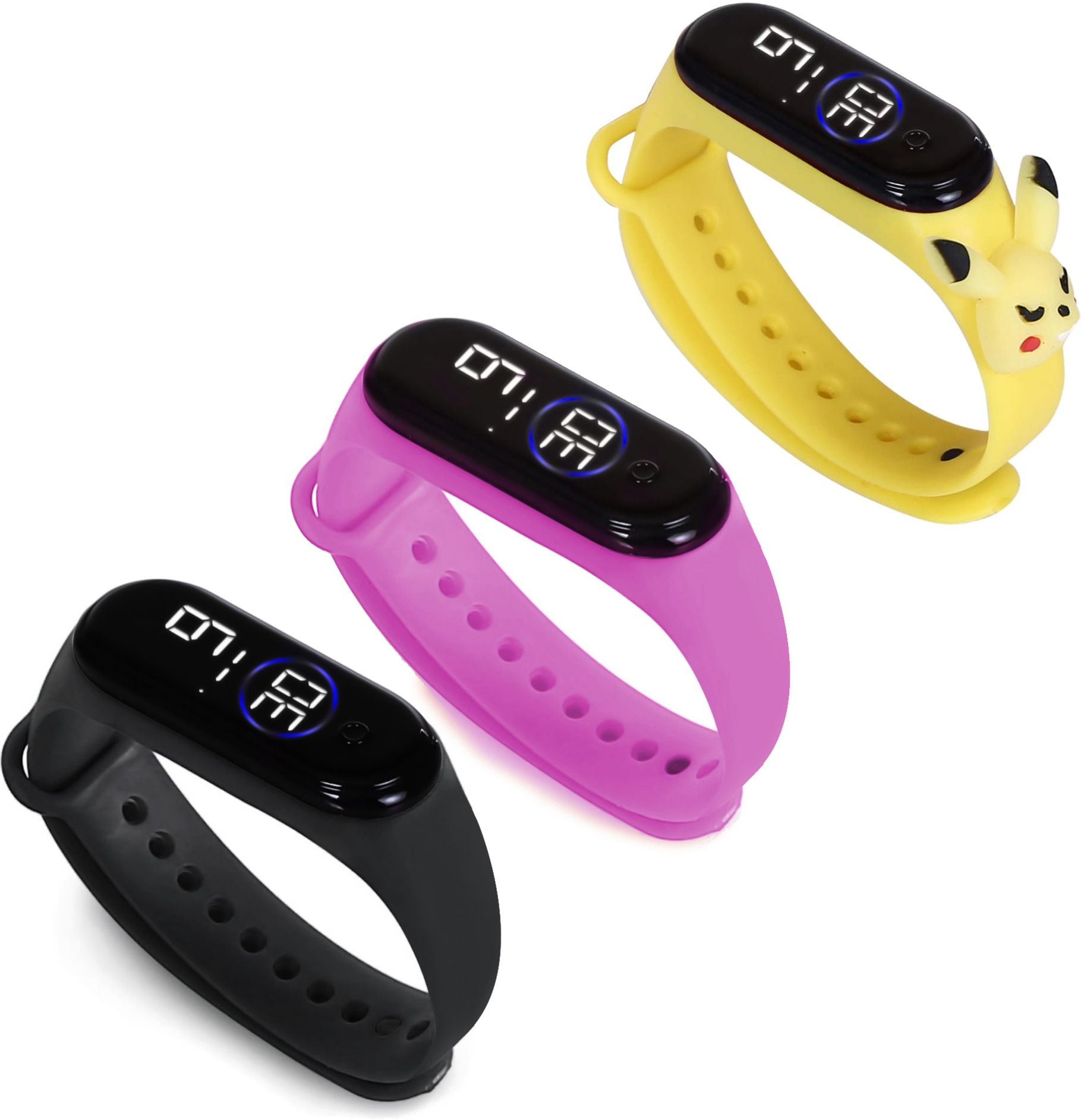 HYPERLEX 3 COMBO Stylish Digital LED Bracelet Band Wrist Watch for Kids, Boys & Men-image-38