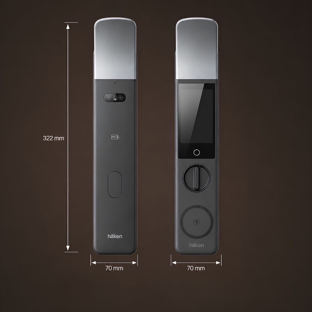 Haken VIRA Digital Door Lock with Fingerprint, PIN & RFID for Wooden Doors Smart Door Lock-image-41