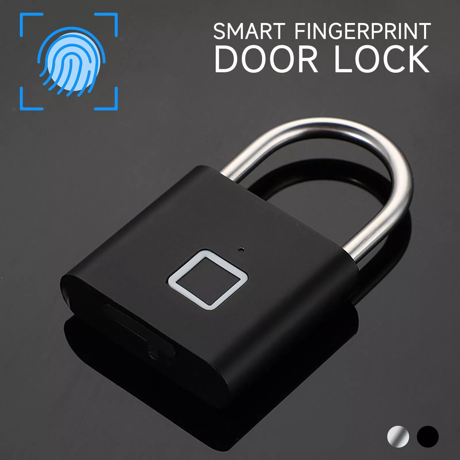 GRANTHI ENTERPRISE Keyless Rechargeable Fingerprint Padlock Rechargeable Keyless Anti-theft Security Smart Door Lock-picture-37