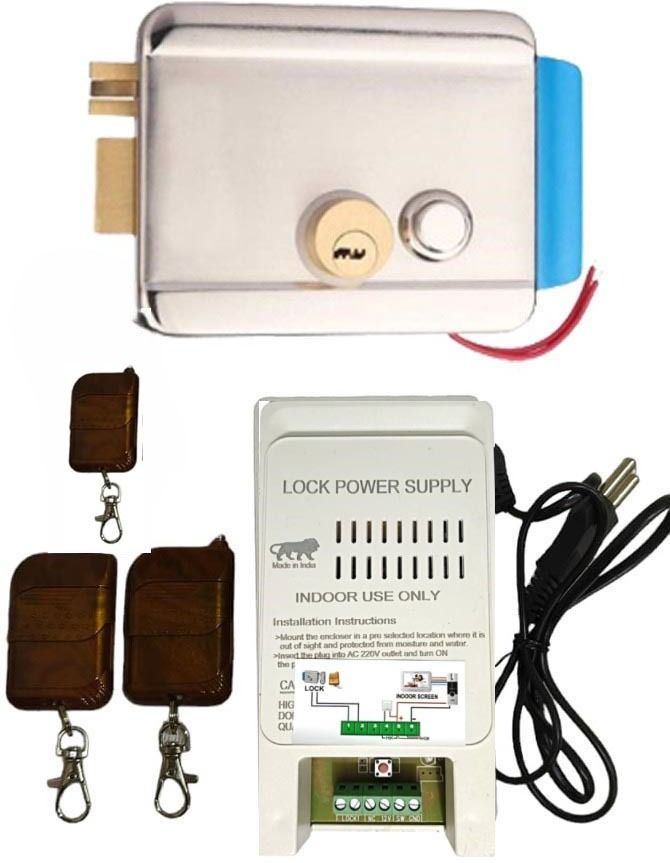 Aayansh Collection WIFI Controller with Door Lock & 3 Remotes Works with (Alexa and Google Home) Smart Door Lock