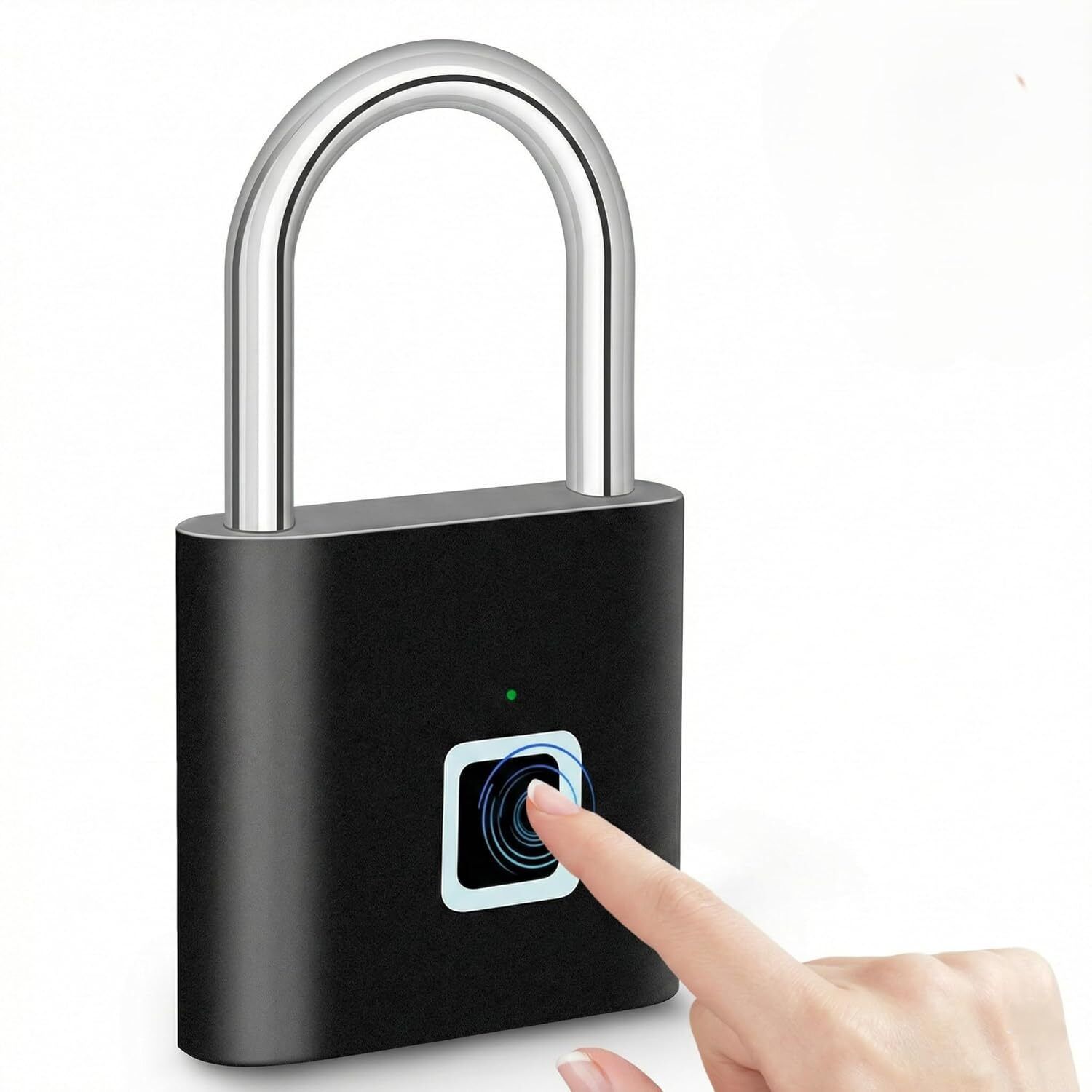 MCBAZEL Rechargeable Fingerprint Security Lock for Doors Cabinets and Storage Use Smart Door Lock-image-44