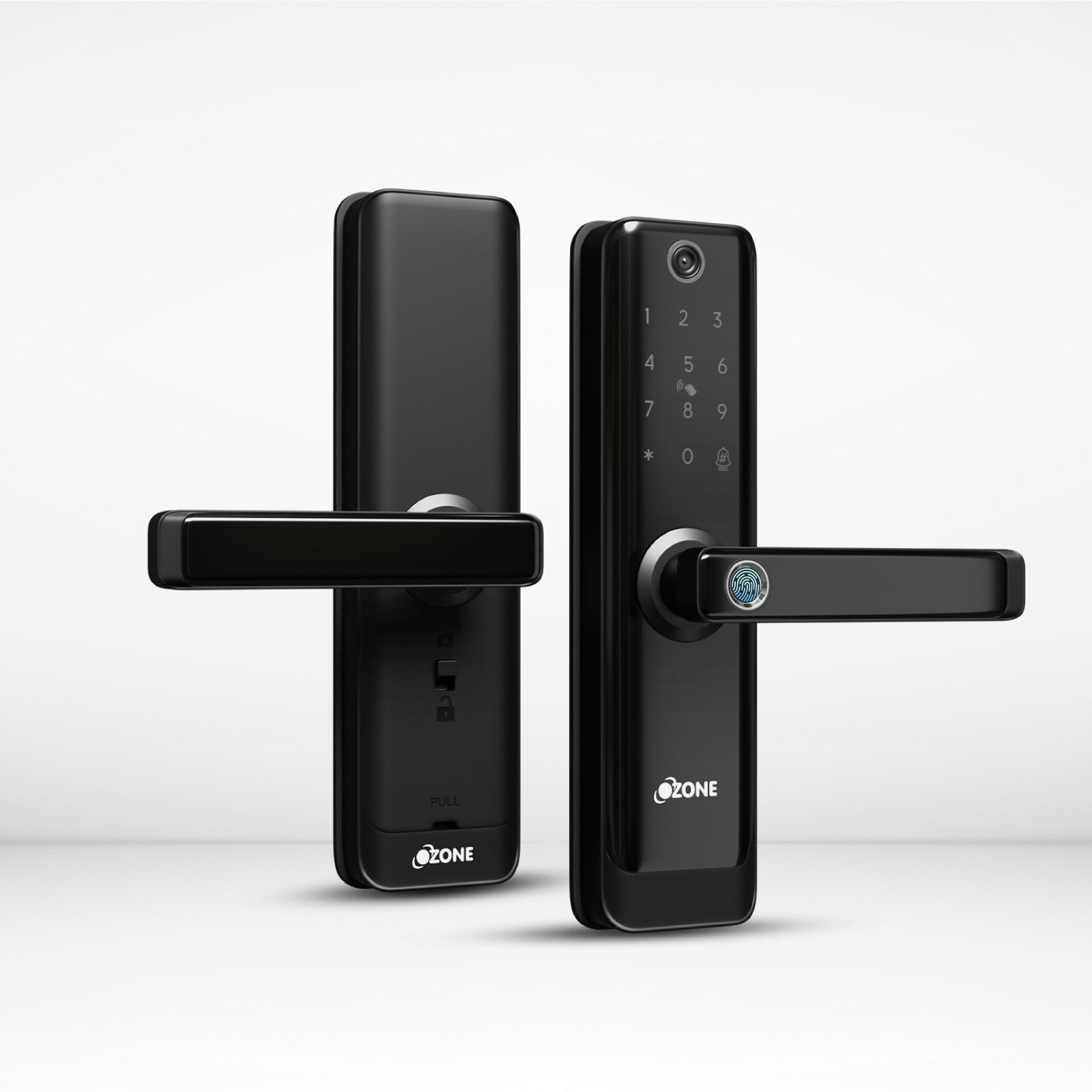 OZONE Smart Door Lock with Built-in Camera, Wi-Fi, Fingerprint, Password, RFID Card Access, Mobile App Control, Auto-Secure Alarm, USB Backup Smart Door Lock-image-35