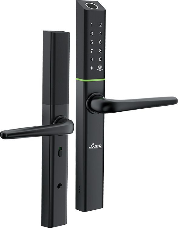Link Smart Slimtron Digital Biometric Door Lock for Aluminium frame door (Mobile app with Wi-Fi, Black) Smart Door Lock-image-30