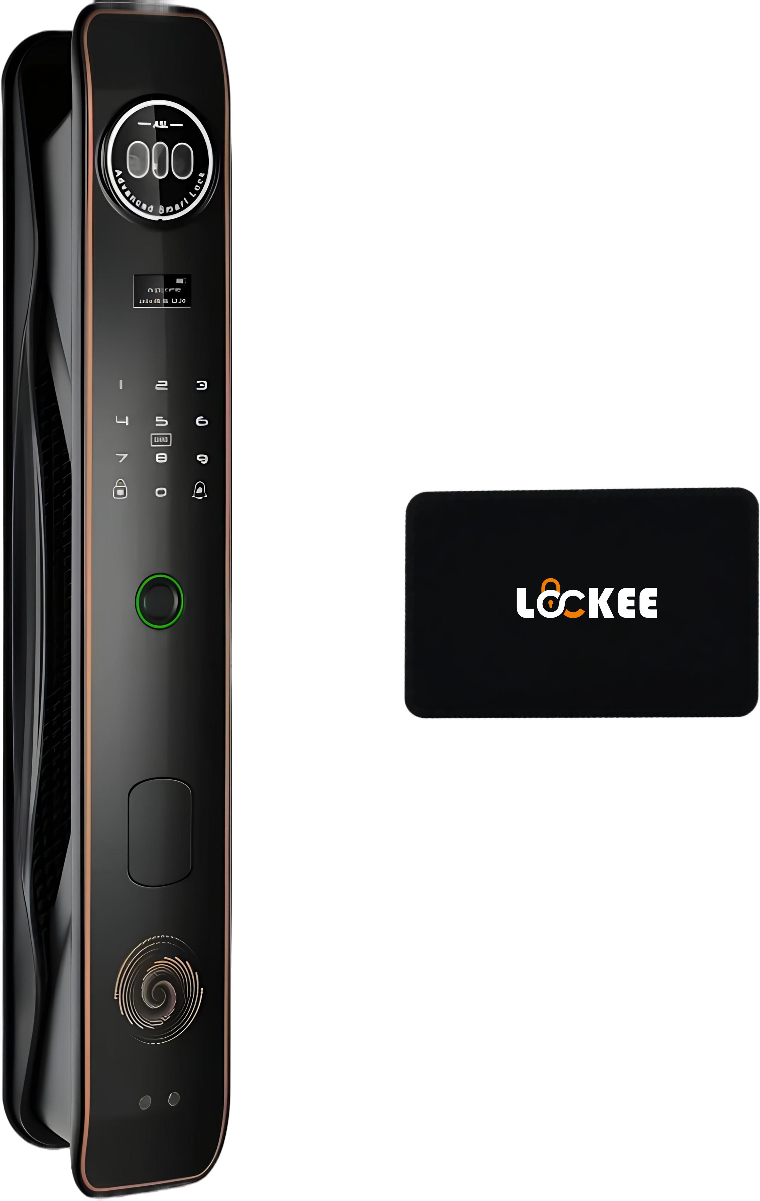Lockee Citadel One Smart Door Lock | 7-in-1 Unlock Fingerprint Face Palm Vein RFID PIN App Mechanical Key | WiFi Remote Control | Aluminum Alloy | ( 1 Black NFC card extra ) Smart Door Lock-picture-30