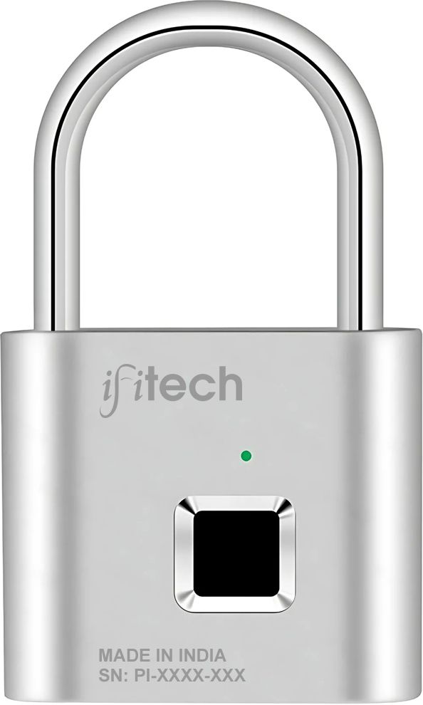 IFITech Rechargeable Smart Fingerprint Padlock (Silver) Smart Door Lock-picture-35